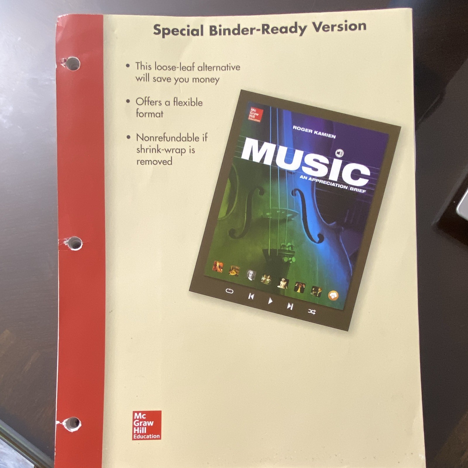 McGraw Hill Music: An Appreciation Brief Loose-Leaf Kamien 2015 1008p