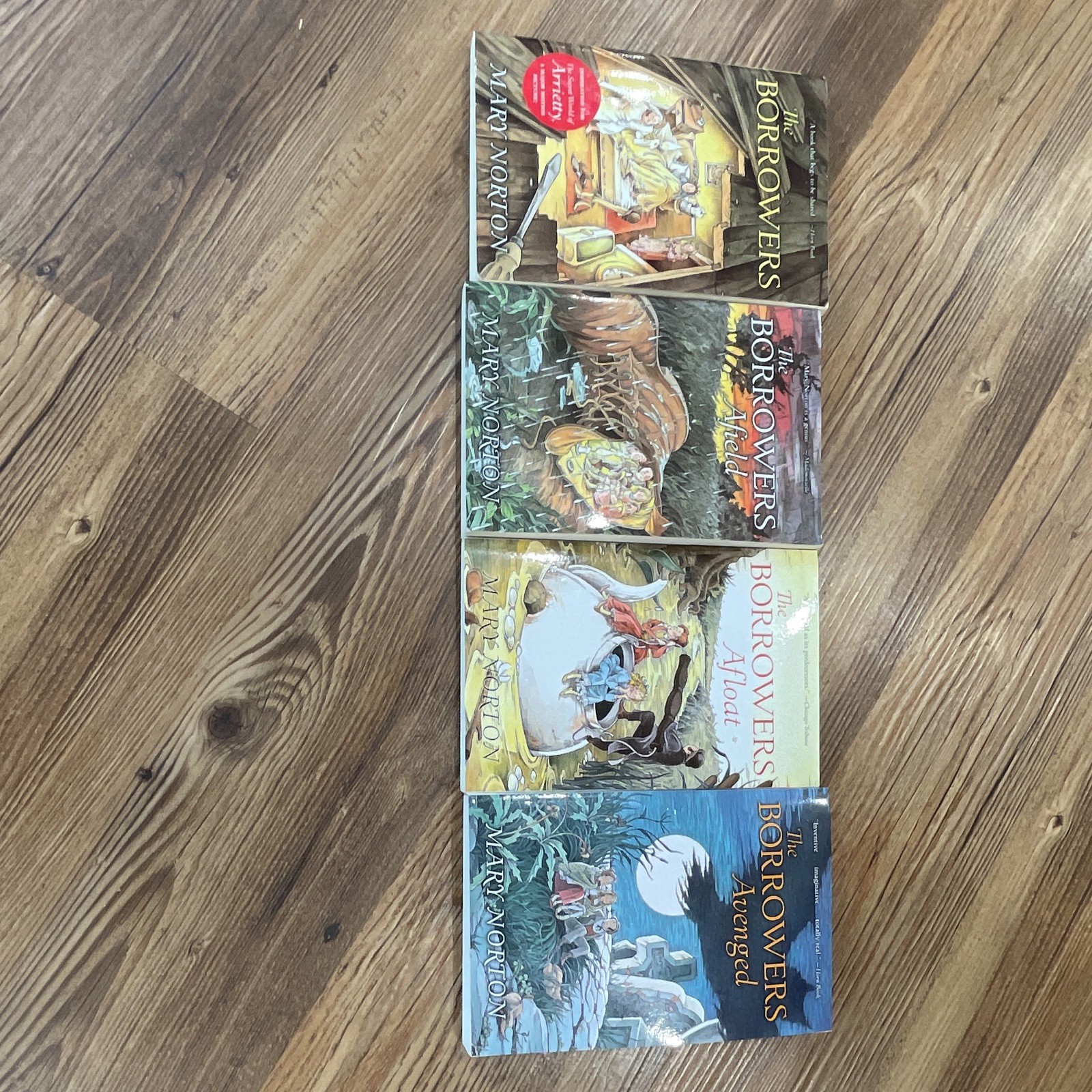 Mary Norton The Borrowers 4-Book Paperback Set: Afield, Afloat, Avenged