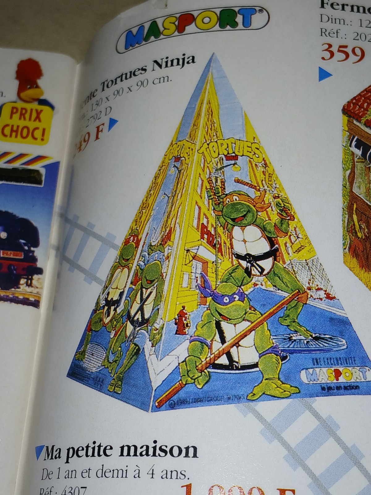 1991 Le Train Bleu Full Size Toy Catalog Full TMNT Toy Line Loaded 47 Pages