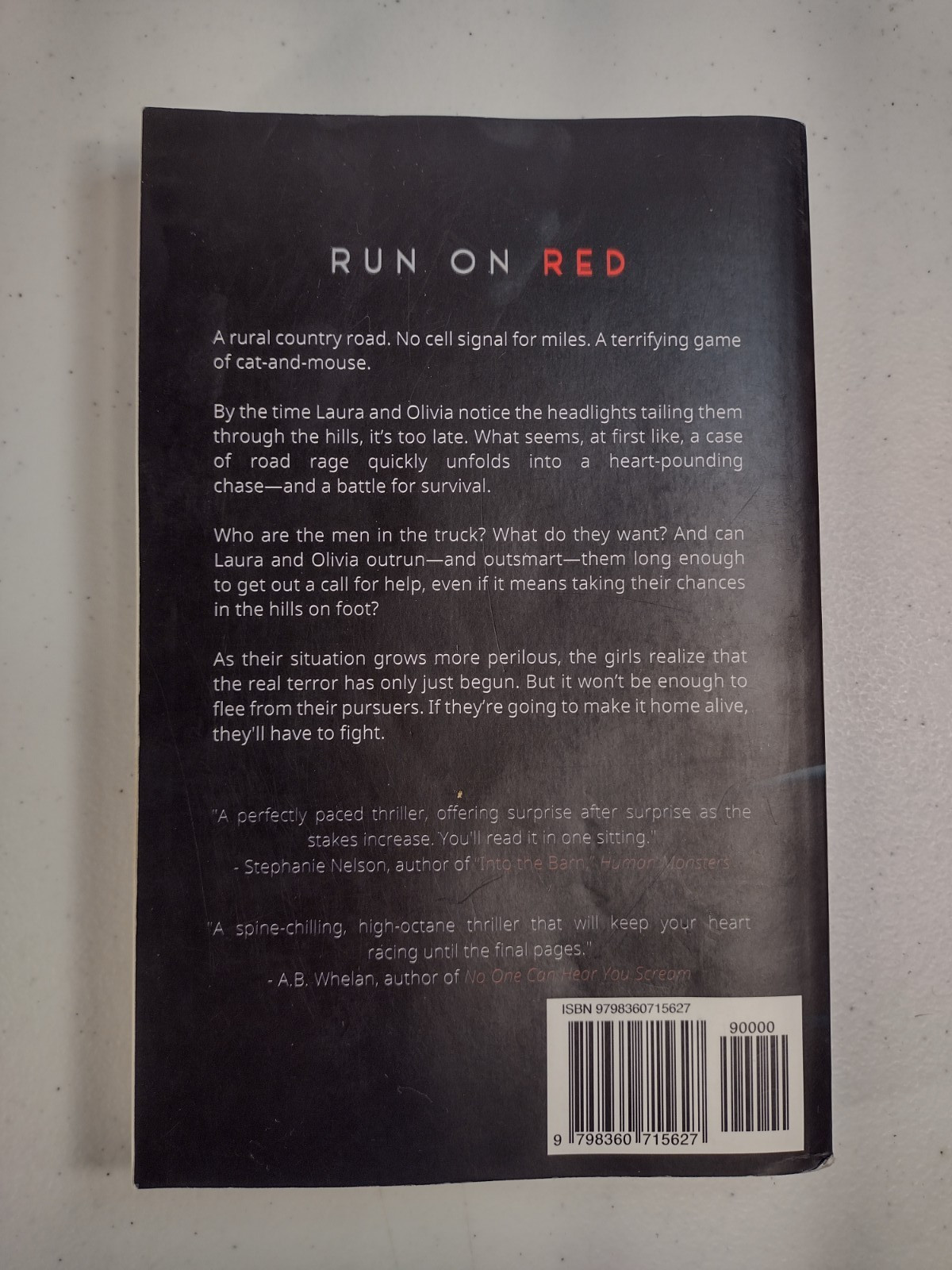 Run on Red by Noelle West Ihli, Book Novel Thriller Mystery Mysterious