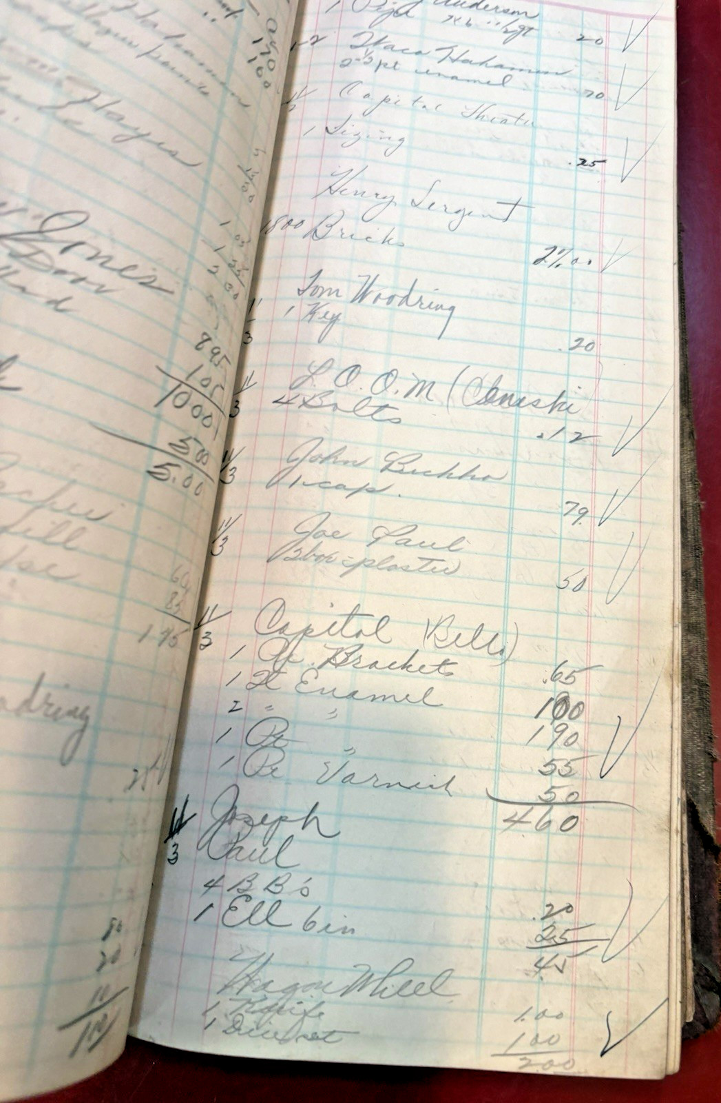 Old Vintage Store Ledger 1943 Pennsylvania Coal town