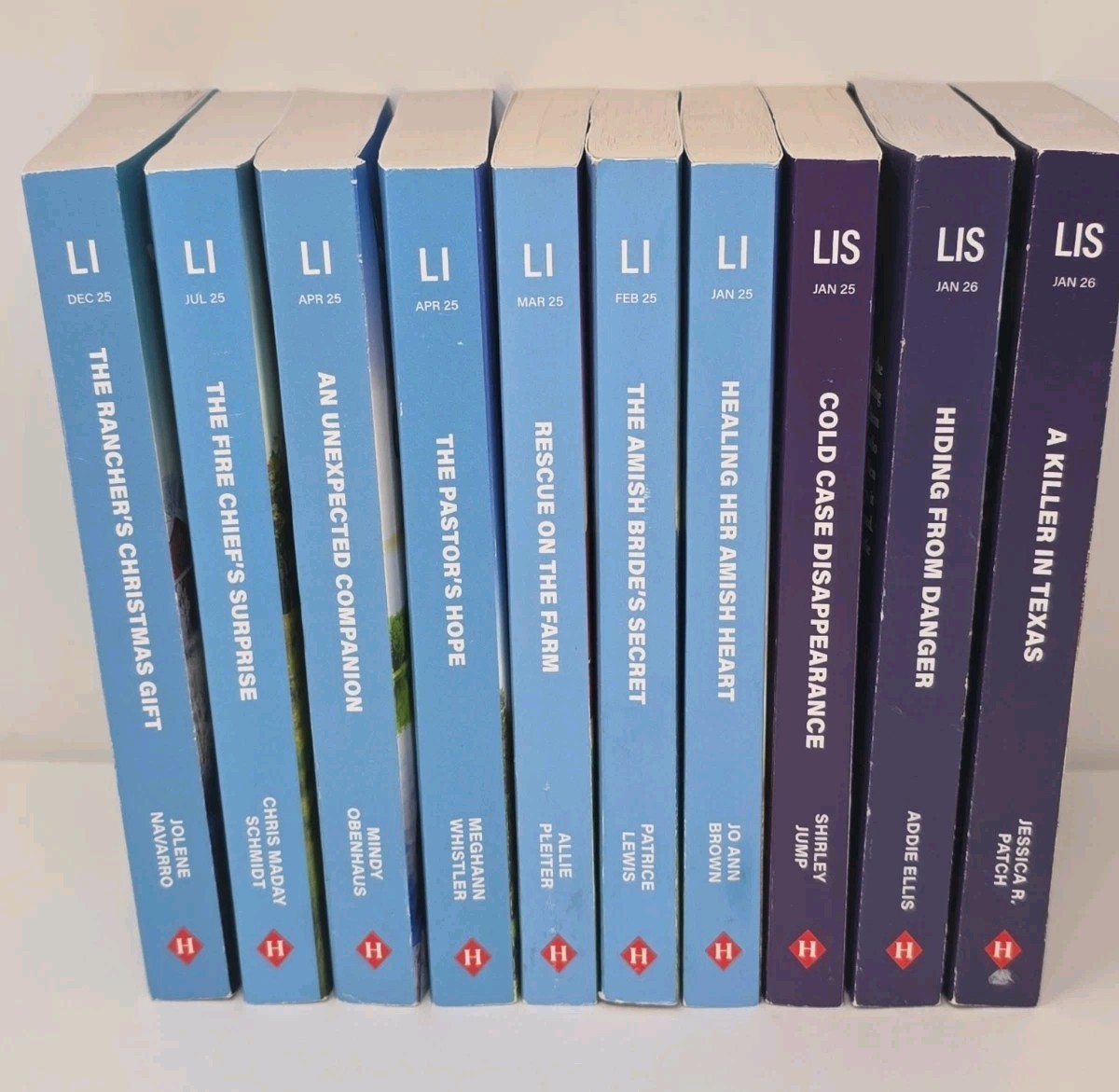 Love Inspired Suspense 2026 2025 Larger Print 10 Book Lot LIS Harlequin Romance