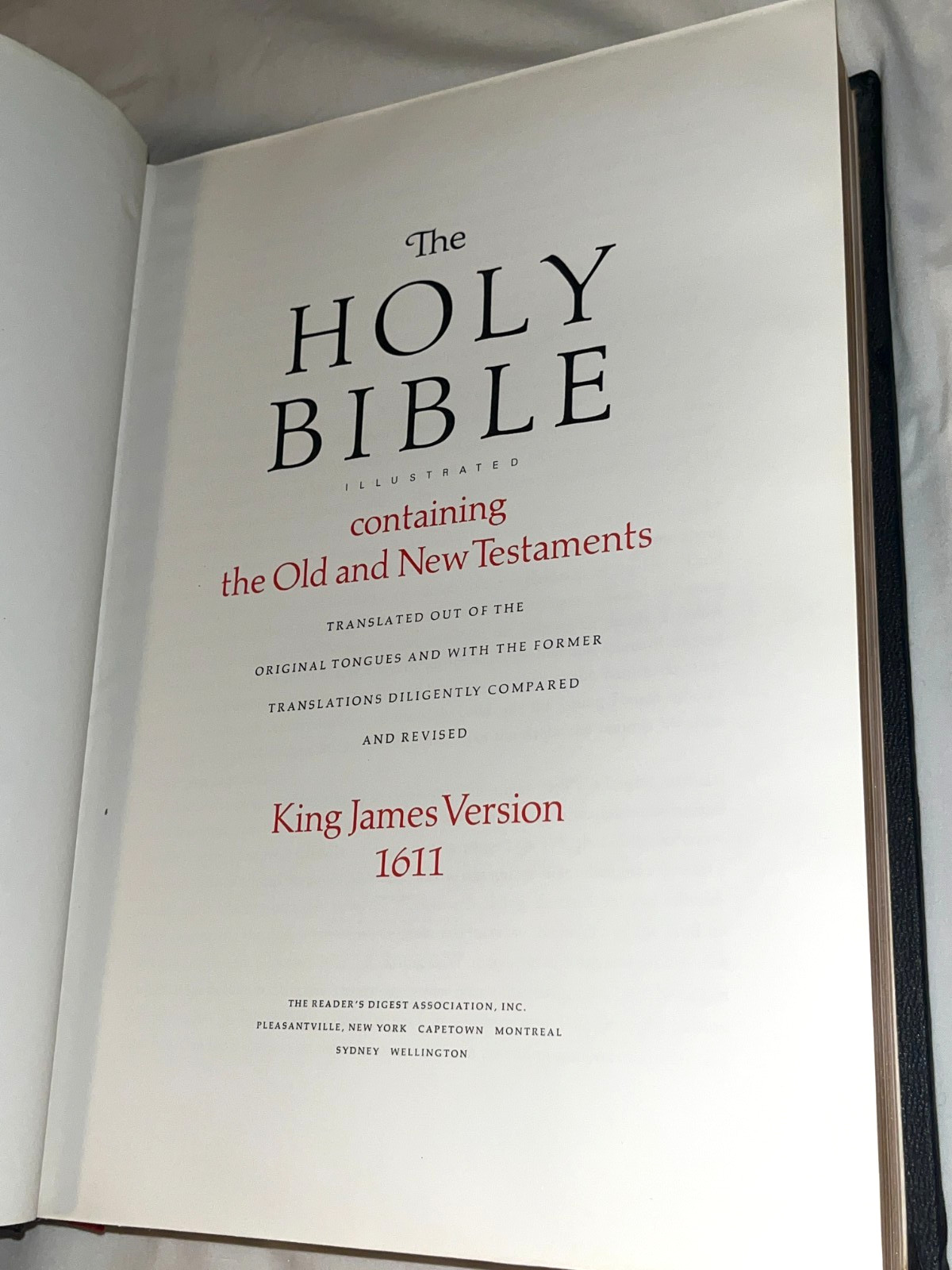 The Holy Bible King James Version 1611 Reader’s Digest 1971 Large Illustrated
