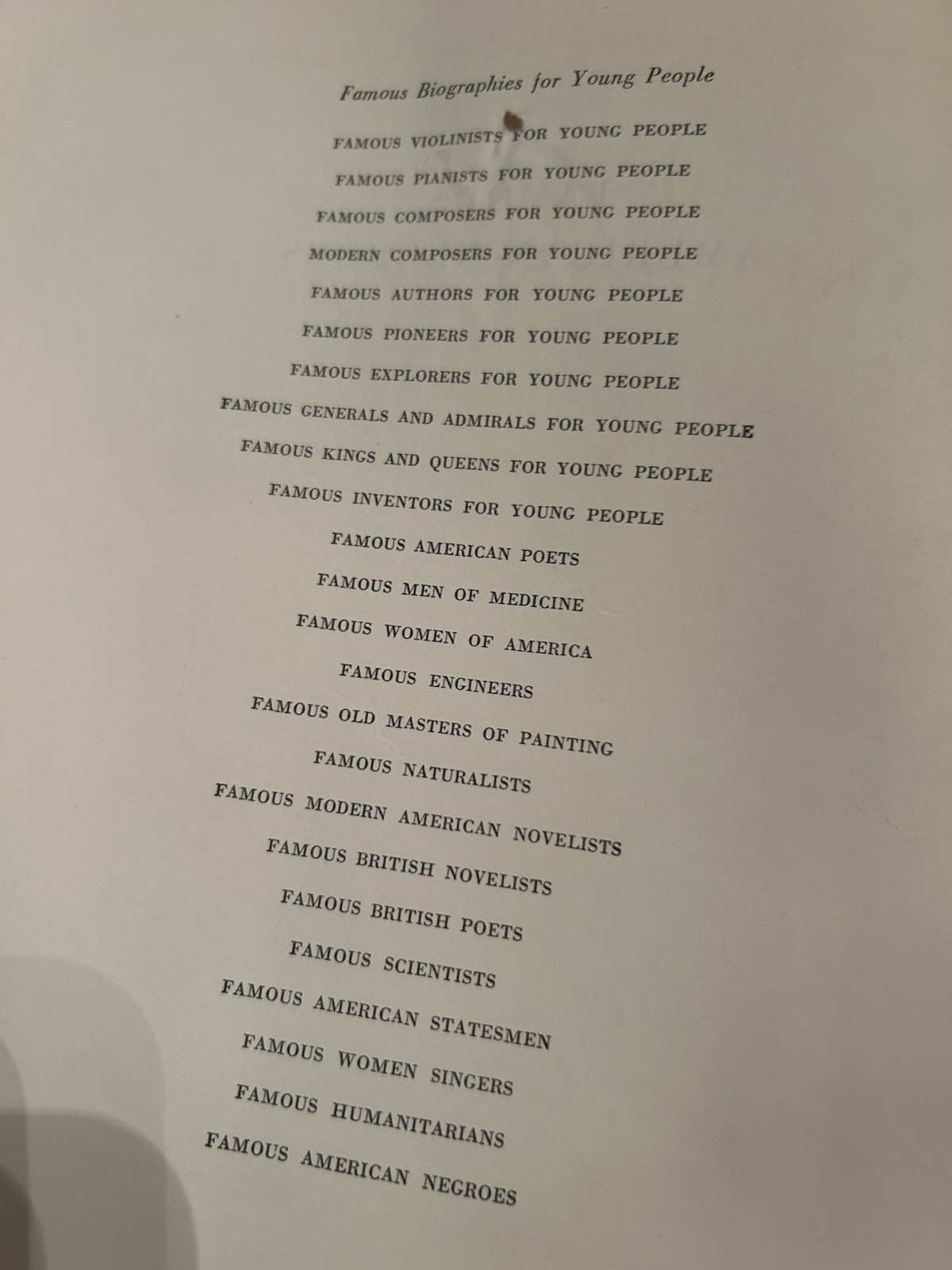 Famous American Negroes Book Copyright 1954 144 Pages.