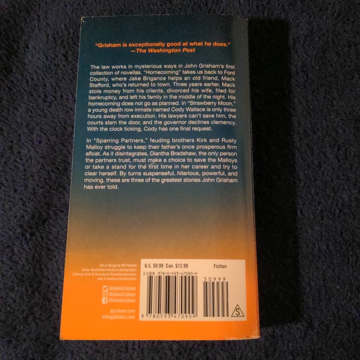 Sparring Partners by John Grisham (2023 Paperback) 1st Vintage Books Premium PB