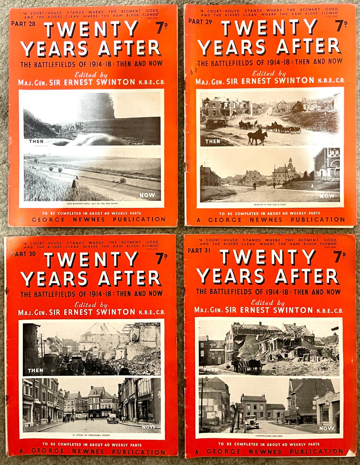 Twenty Years After WWI Magazine Bundle Parts 1-42 + Supplements 1914-18 Newnes