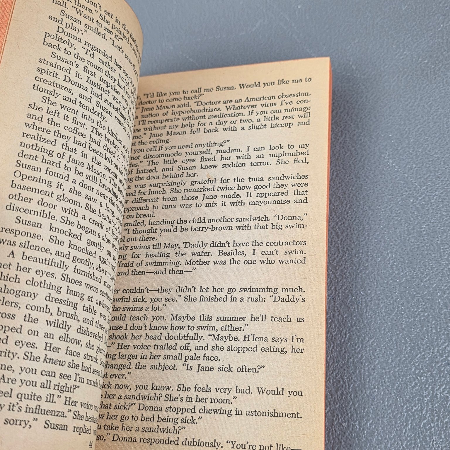 Spin a Dark Web Ann Barron 1965 First Printing Paperback Library Gothic Novel