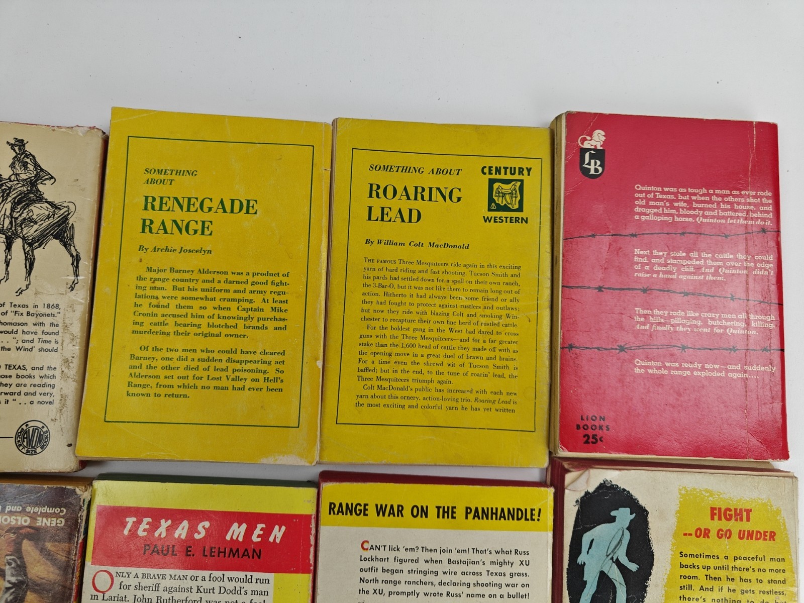 VTG Mixed Publisher Western Paperback Book Lot of 14 Wells, Ward, Short, Etc