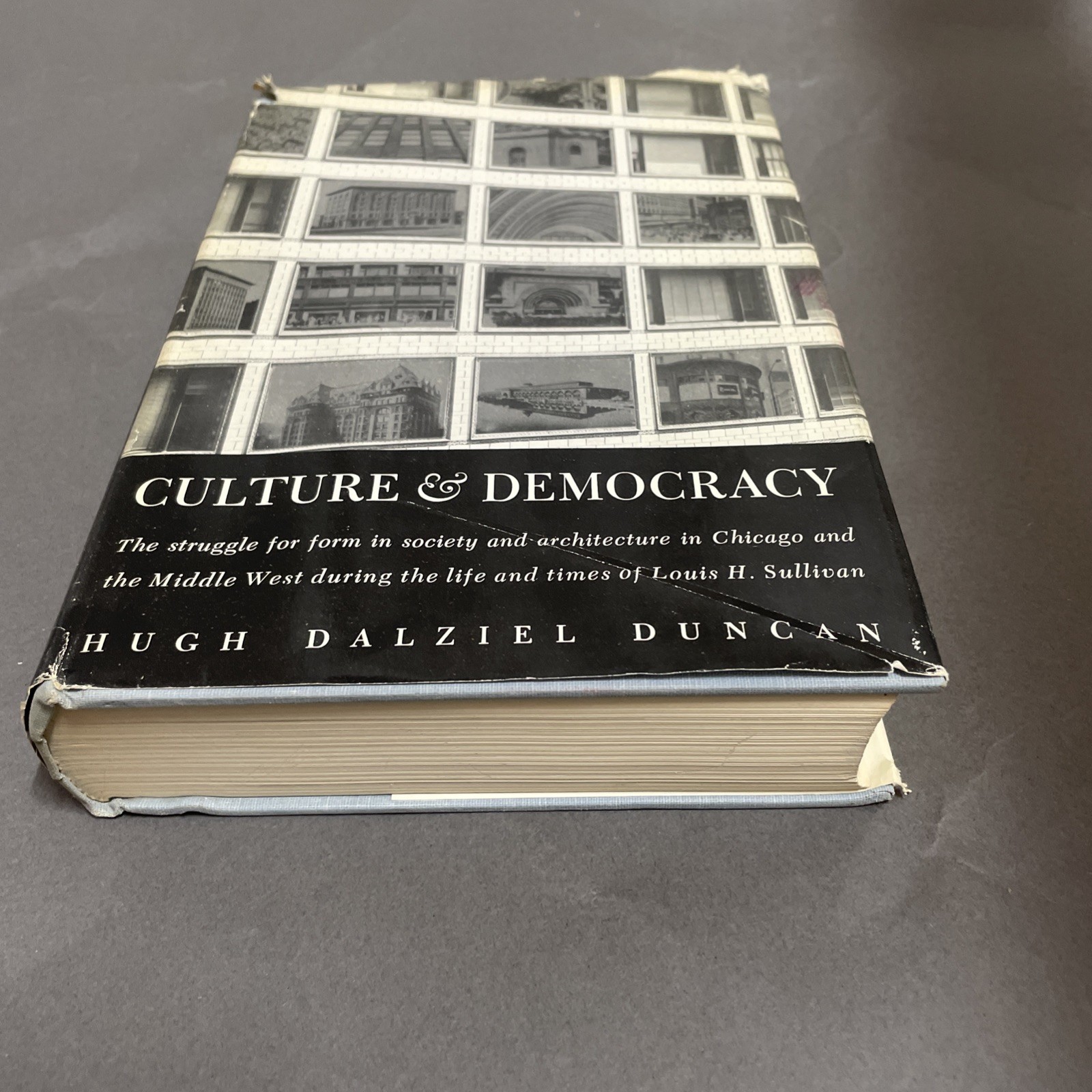 CULTURE & DEMOCRACY Louis SULLIVAN Architecture Philosophy CHICAGO SCHOOL HC 1st