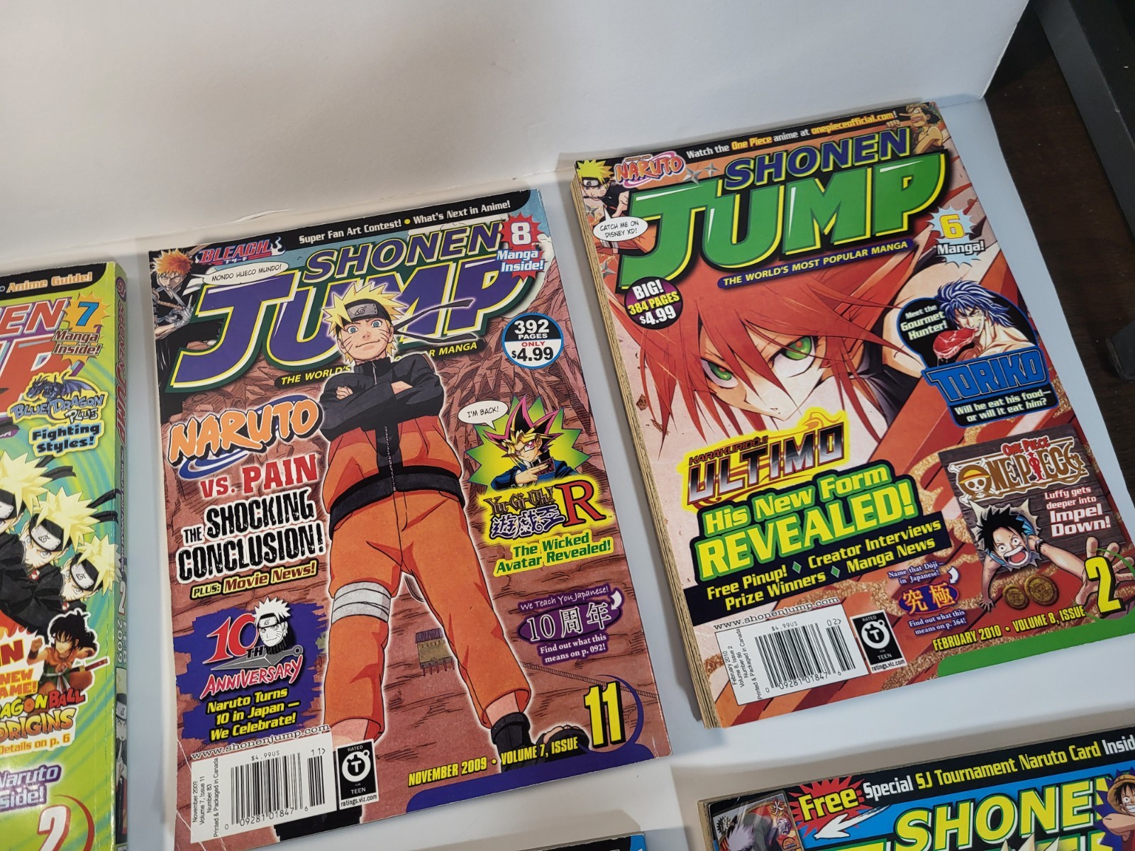 SHONEN JUMP Magazine 2009-2010 Lot of 6 Issues Manga Monthly