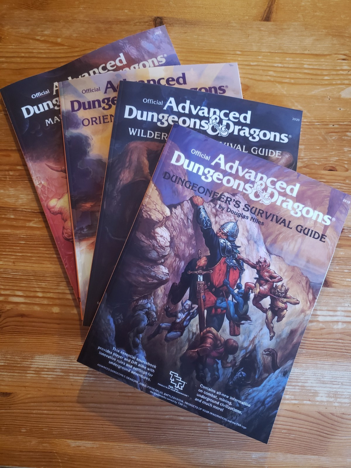 AD&D Wilderness Dungeoneer Survival Guide — Lot of 4 softcover D&D books NEW