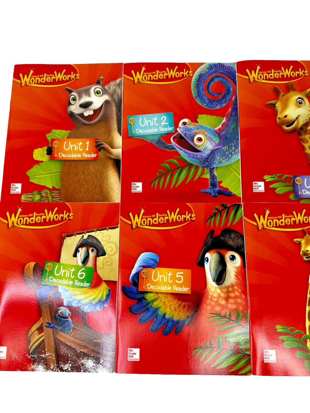 Reading WonderWorks Decodable Reader Grade 1 (First) Units 1-6 Paperback NEW!