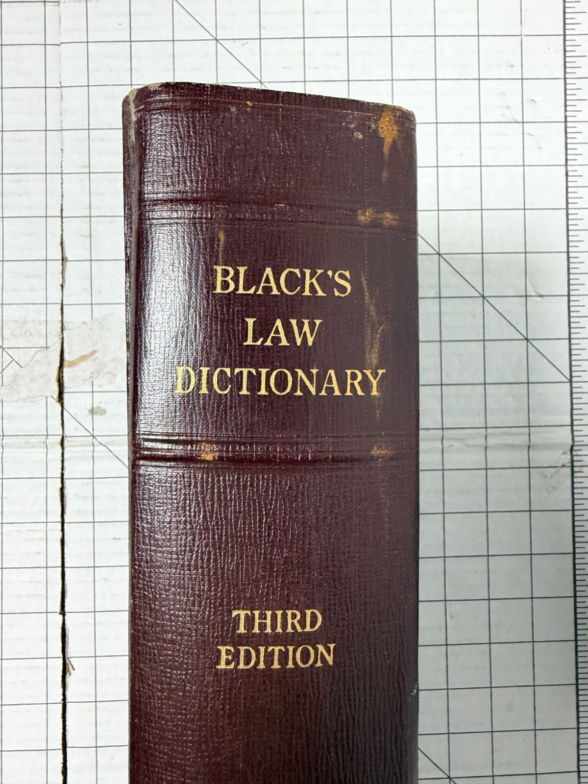 Black’s Law Dictionary by Henry Campbell Black, M.A. 3rd Edition 1933, Hardcover
