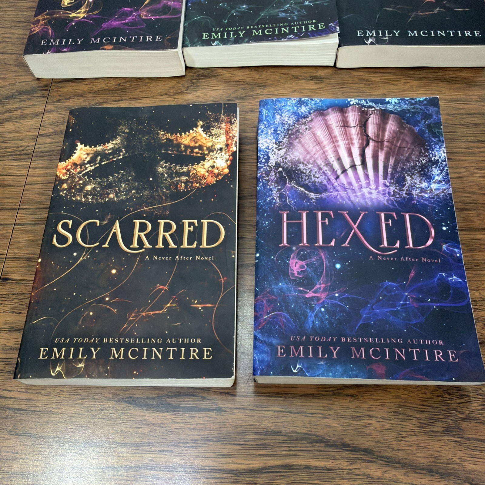 Emily McIntire Never After Series 5 PB Lot Hexed Scarred Hooked Wretched Crossed