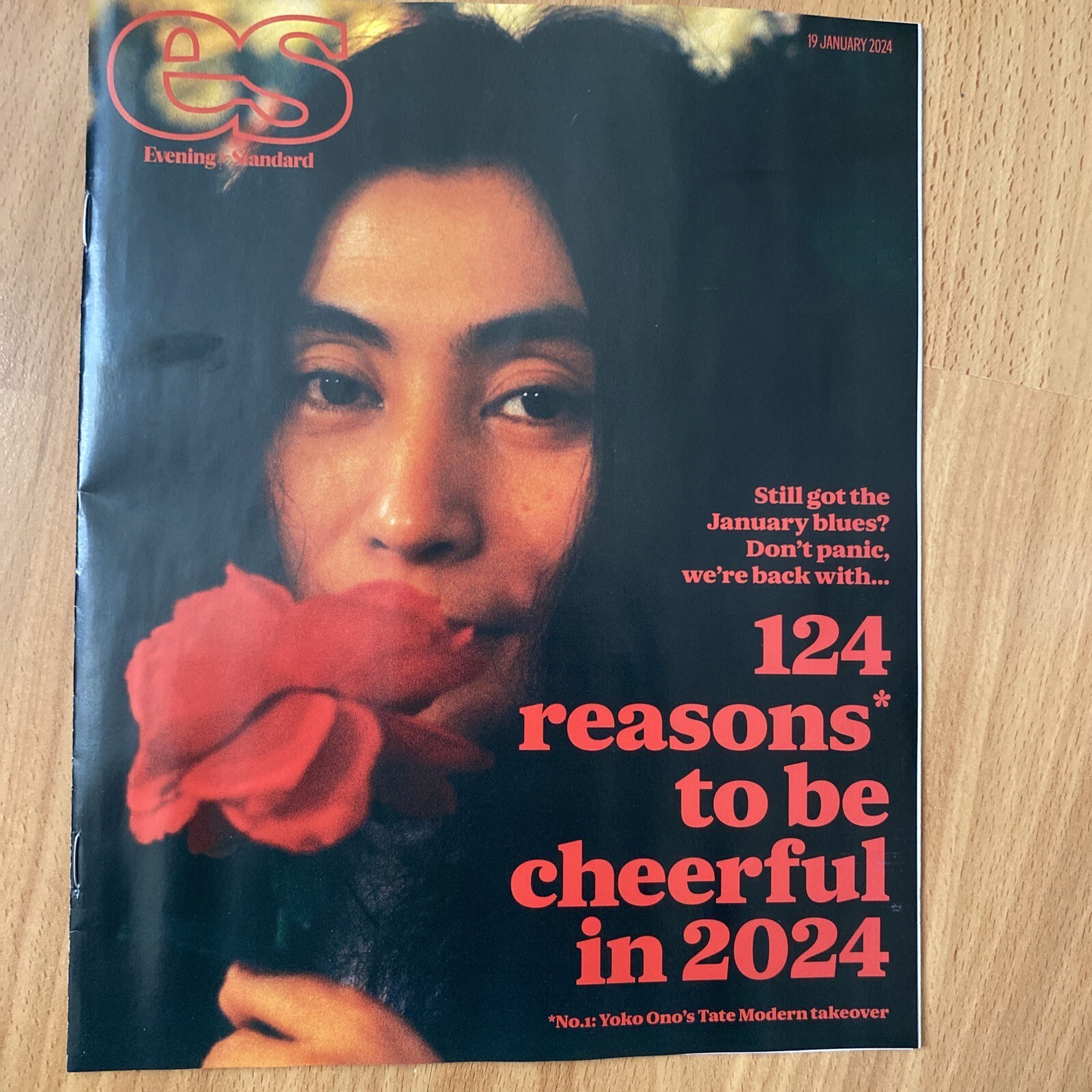 124 Reasons To Be Cheerful In 2024. ES Magazine 19.01.2024 Yoko Ono Tate Modern
