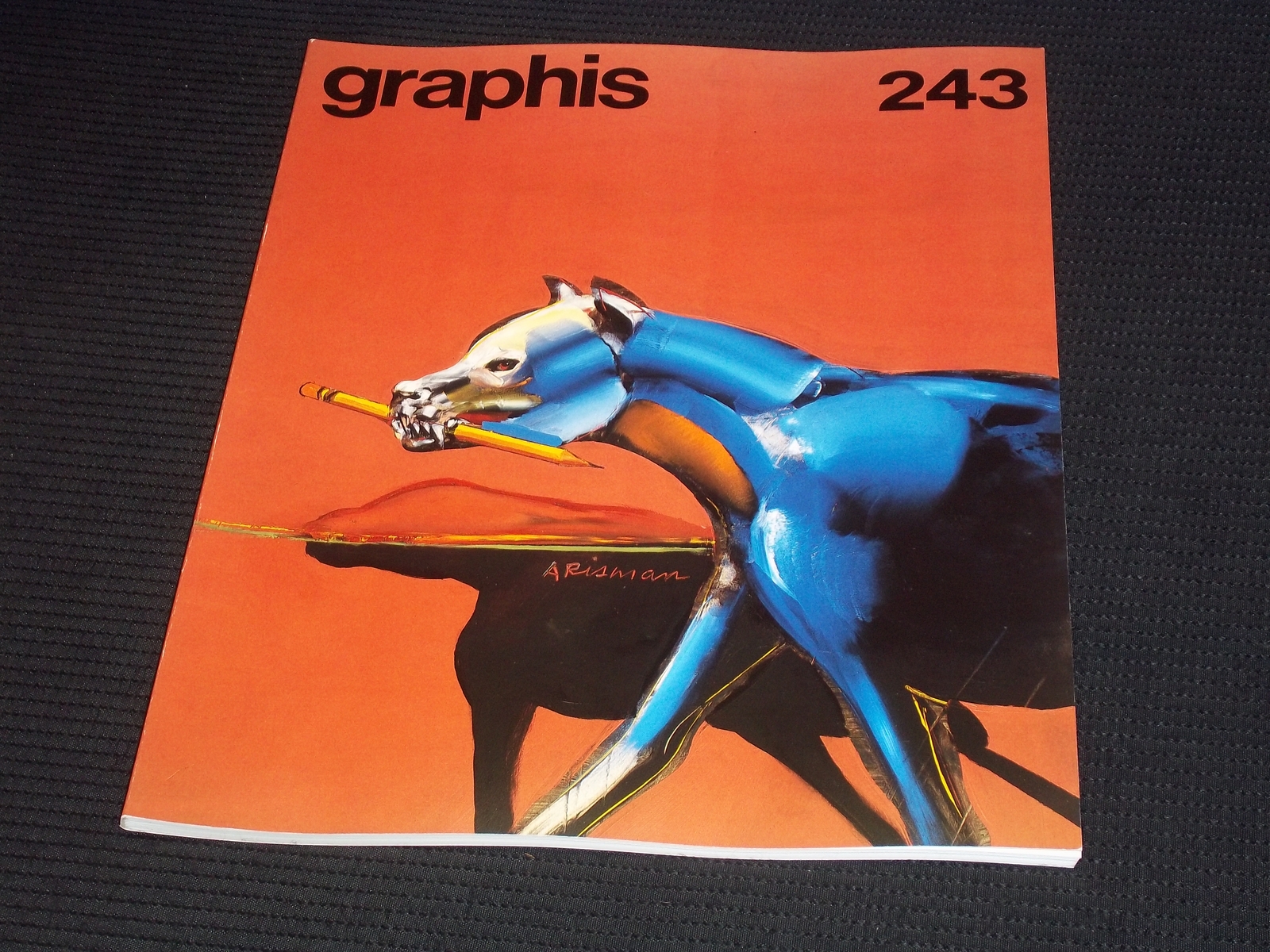 1986 #243 GRAPHIS MAGAZINE VERY NICE COVER ART & INSIDE PAGES – E 816
