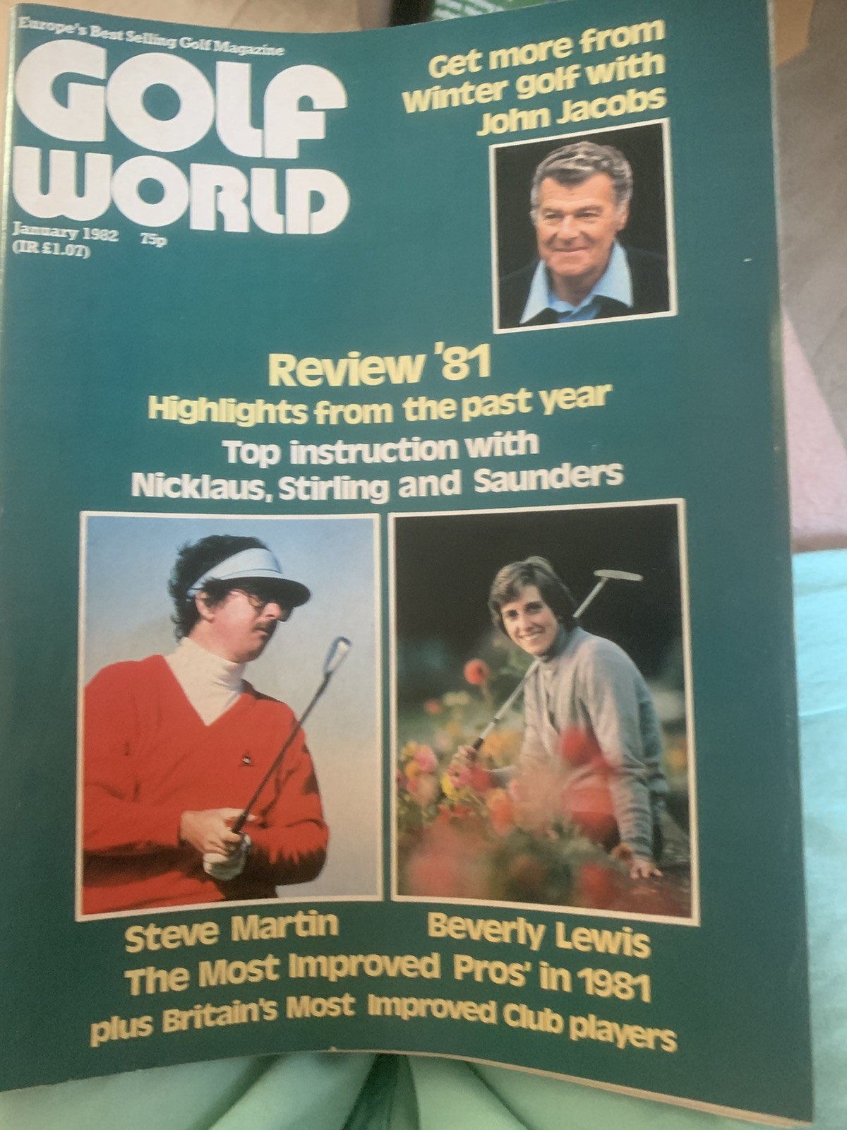21 Vintage Golf World magazines 1981-82