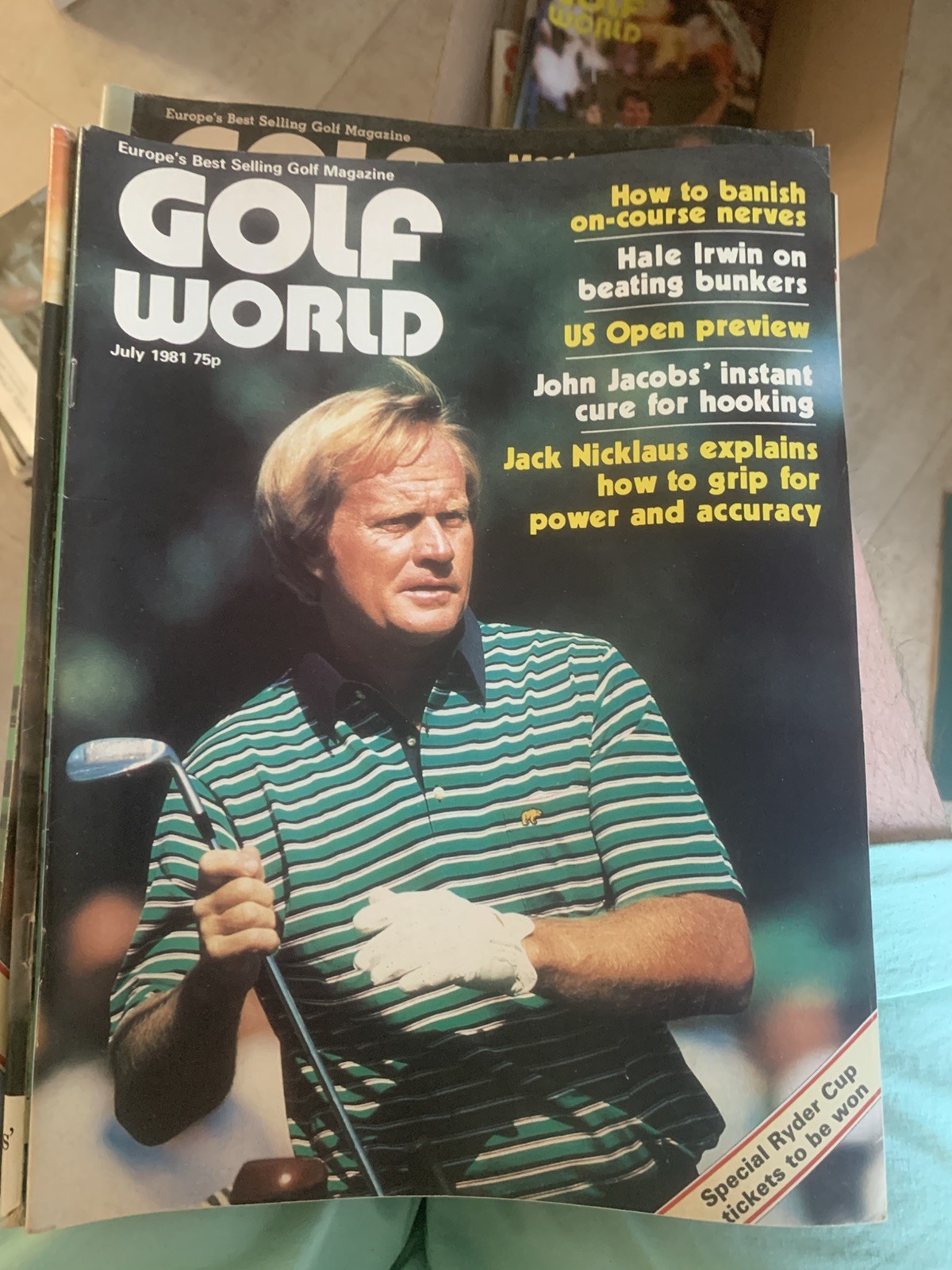 21 Vintage Golf World magazines 1981-82