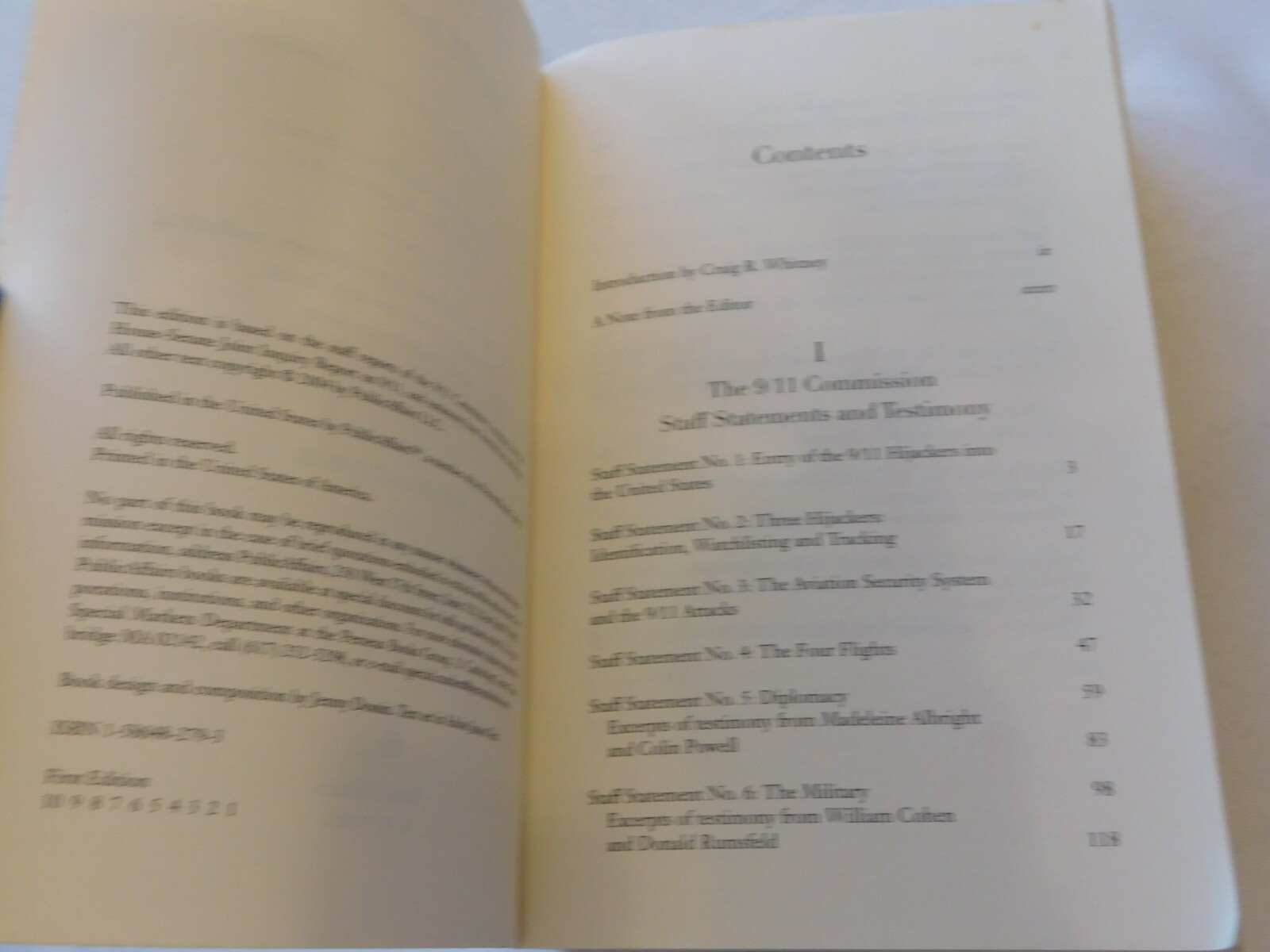 PublicAffairs Reports Ser.: The 9/11 Investigations : Staff Reports of the 9/11
