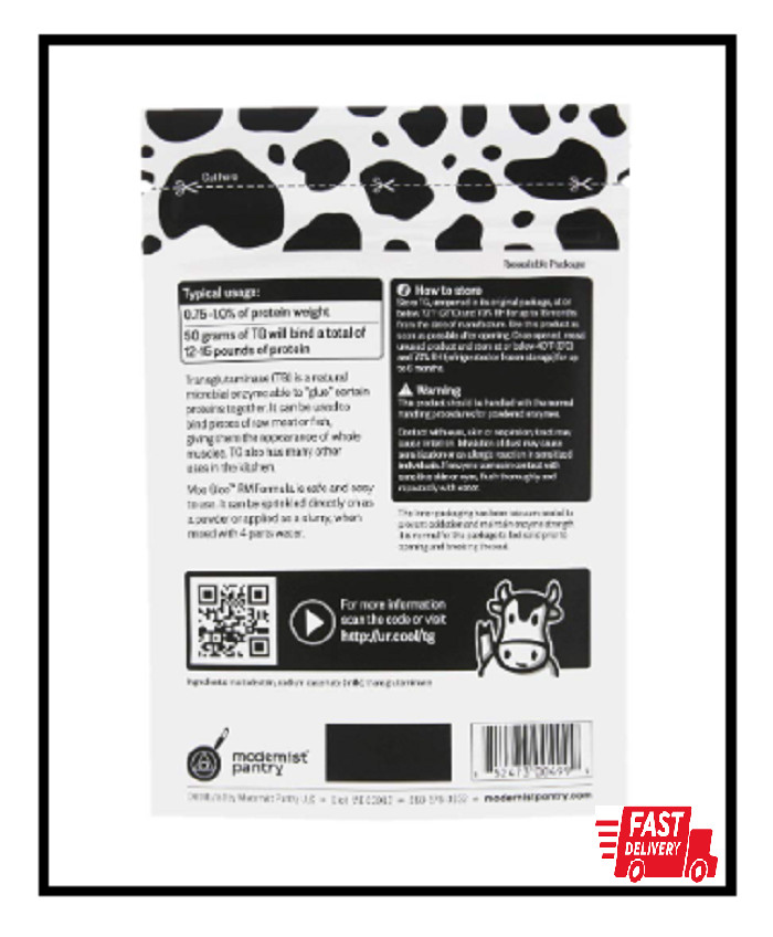 Moo Gloo Transglutaminase [TG, Meat Glue] – RM Formula – 50g/2oz