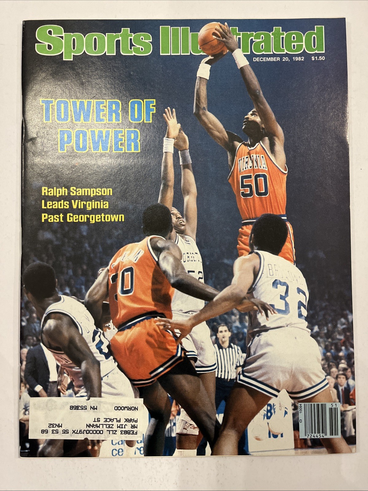 Sports Illustrated Magazine, December 20, 1982 Ralph Sampson (G4)