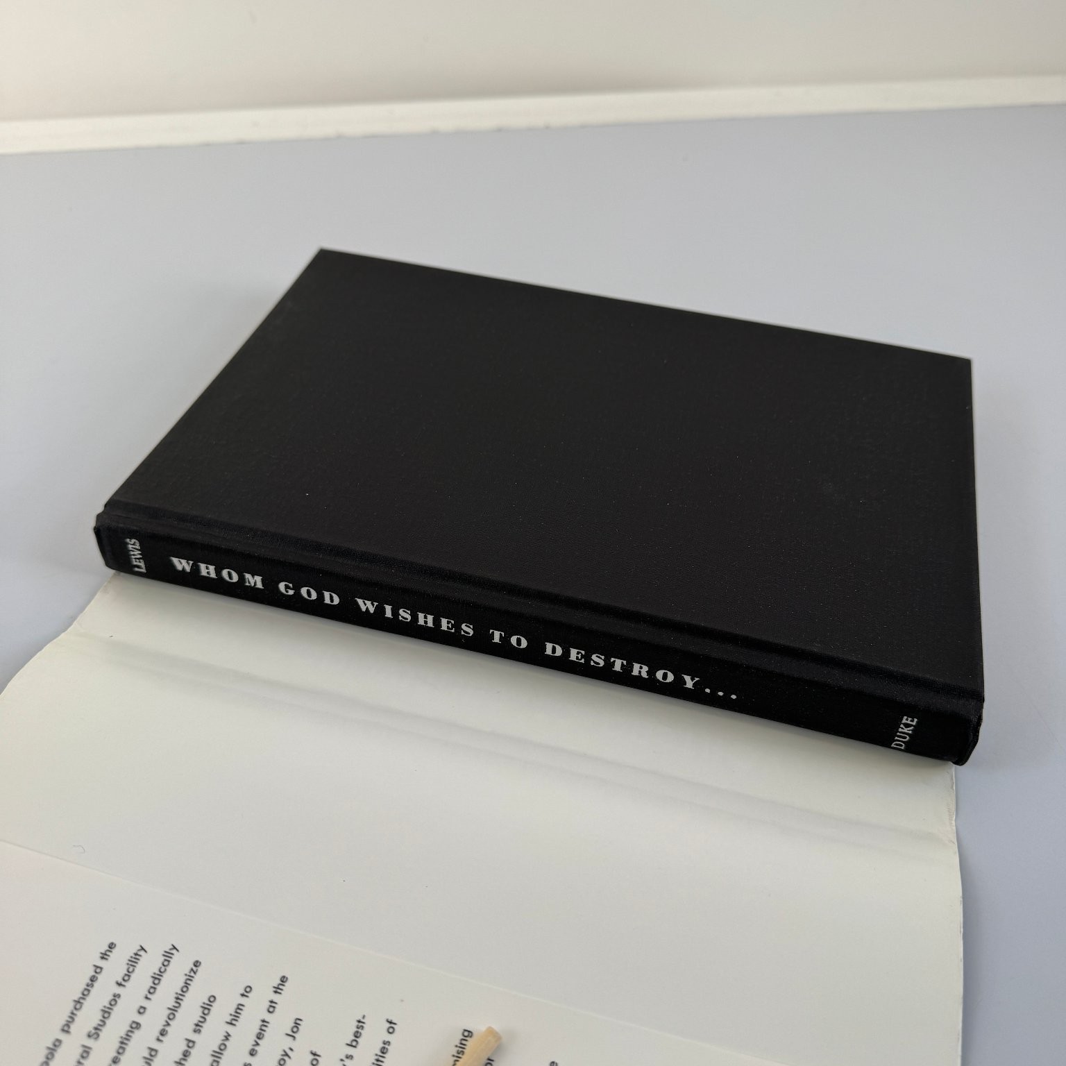 Whom God Wishes to Destroy Coppola Lewis 1995 1st Edition Duke University Press