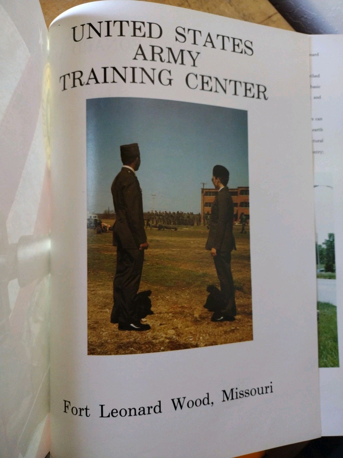 US Army Training Center. Fort Leonard Wood, Missouri. Completed Jan 1983
