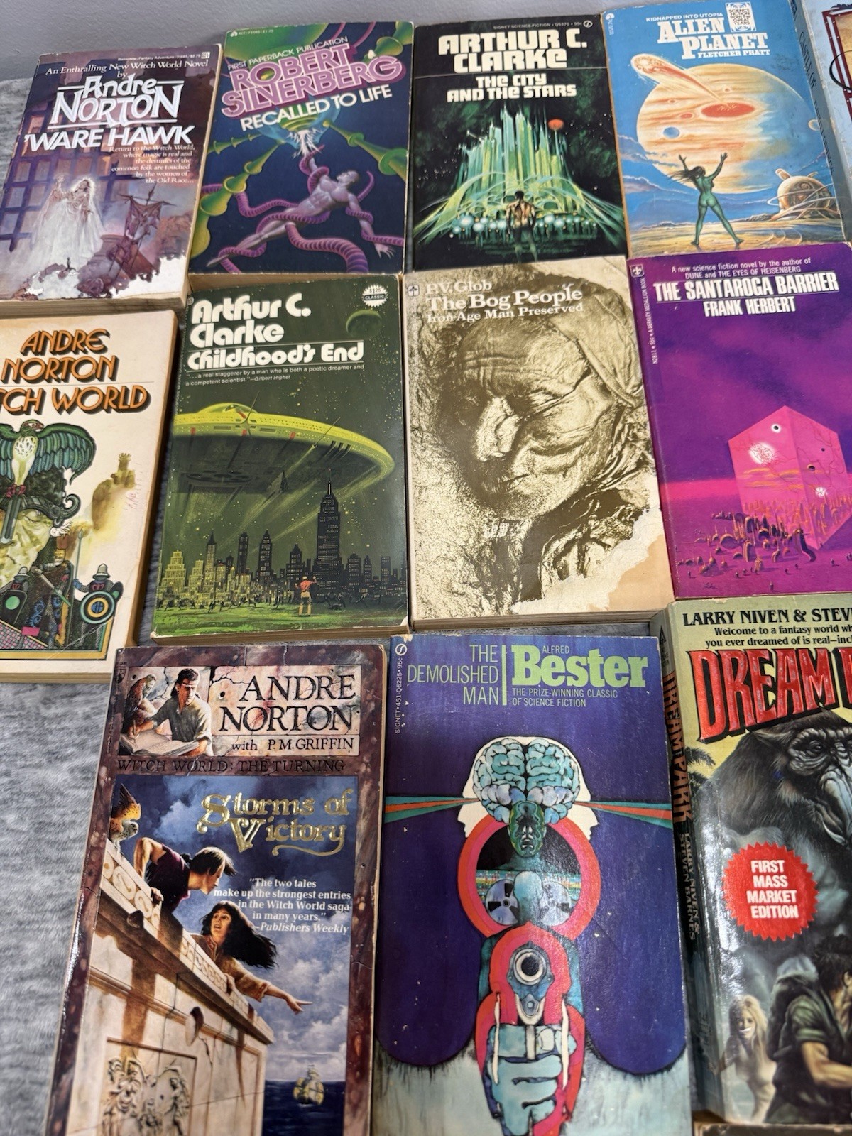 Vintage Sci-Fi & Fantasy Paperback Heinlein, Asimov, Norton, Clarke (40+ Books)