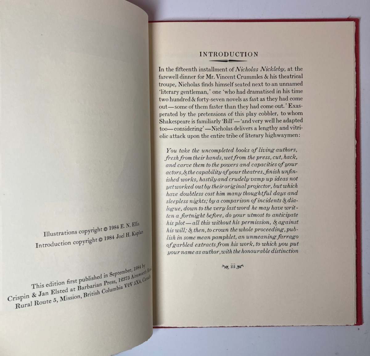 Barbarian Press Christmas Carol 1984 Ellis Wood Engravings Slipcase Fine