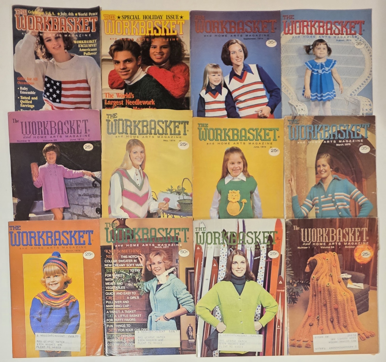 Lot 120 The Workbasket Illustrated Magazine From 1960’s – 1970’s Vintage Crochet