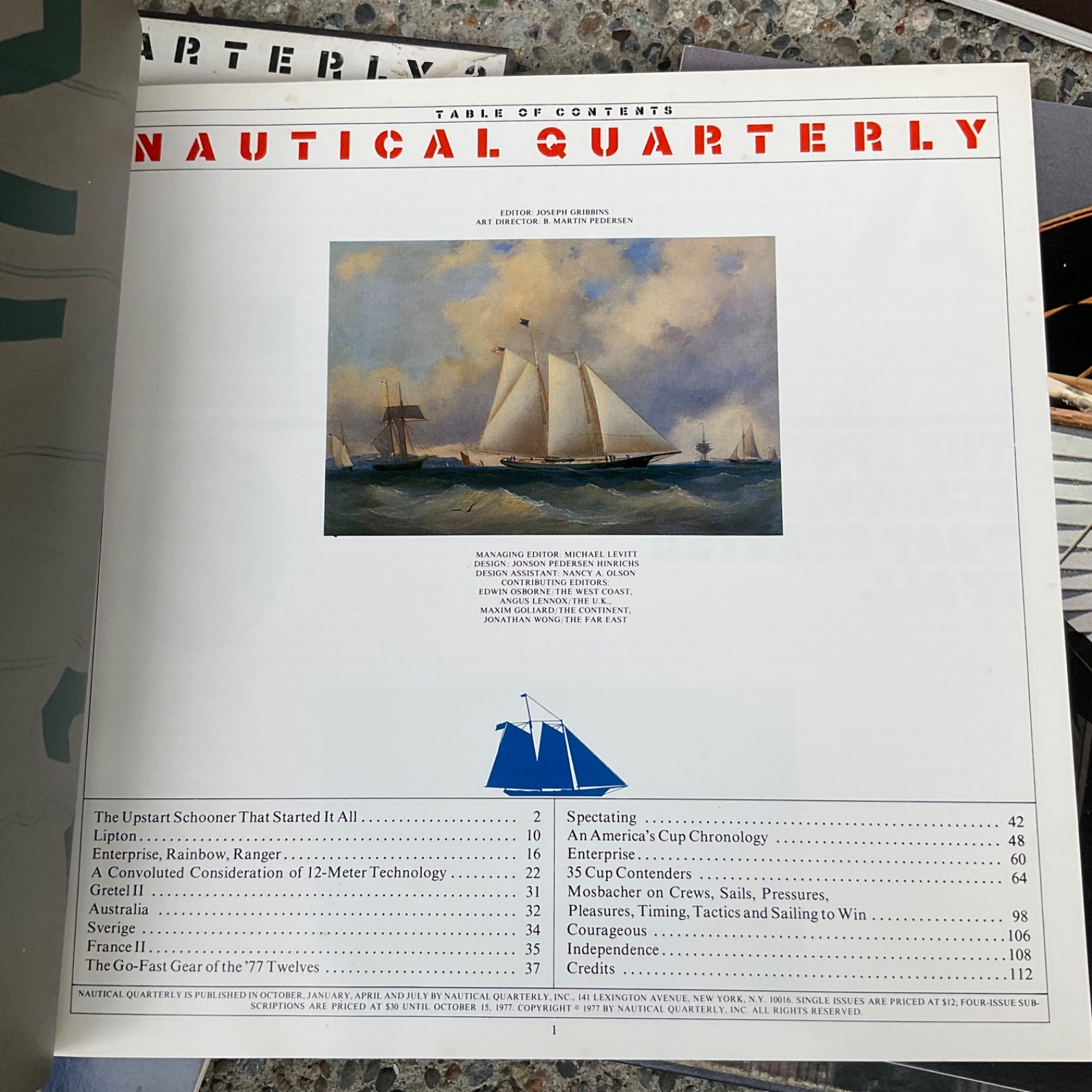 Vintage Rare 1977 1978 Nautical Quarterly w Slipcases Issues 1 2 3 4 Premier