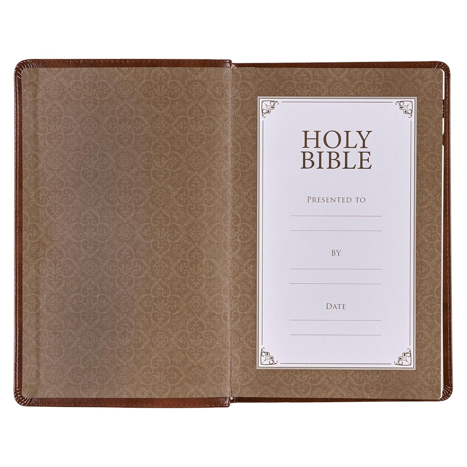 The Holy Bible Kings James Version Bible Thumb Indexed Red Letter / Brown NEW***