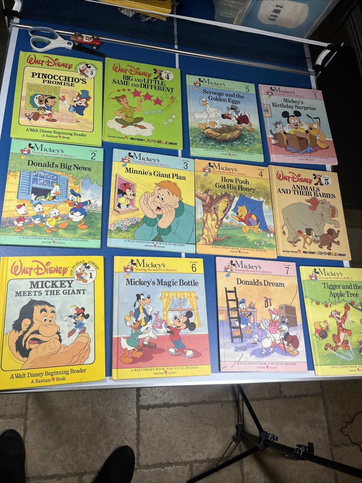 Walt Disney Fun-To-Read Library Lot Set Vintage 1986 1990 Book Hardcovers
