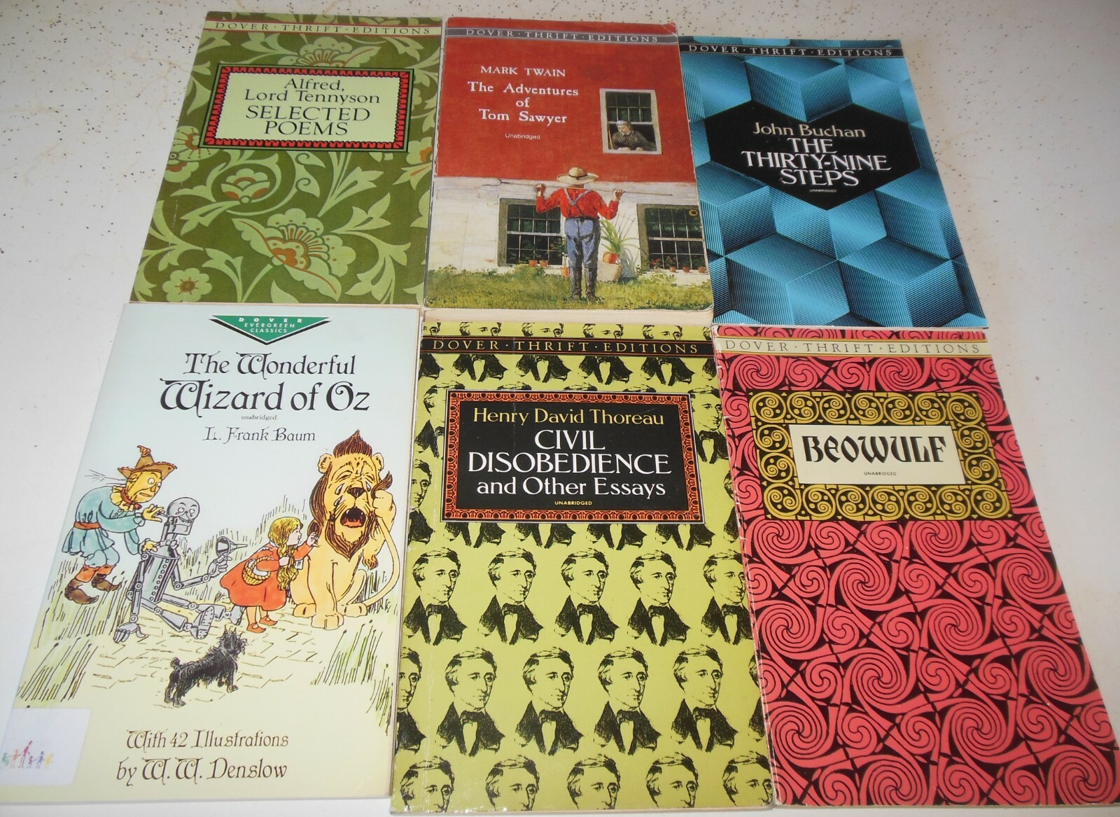 36 Dover PB Classics Thrift Poems Stevenson Oz Magi Shaw Shakespeare Education