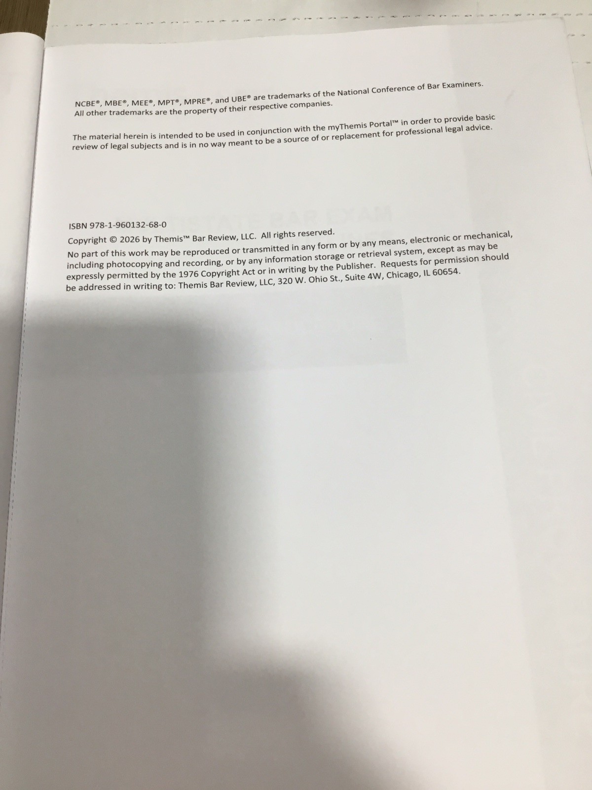 NEW Themis Bar Review MBE Outlines 2026-2027 Edition BOOK