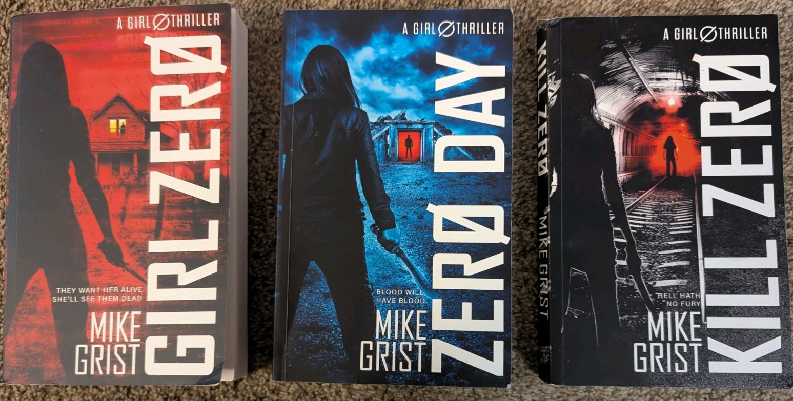 Lot Of 3 Mike Grist-zero Day, Girl Zero, Kill Zero – Trade Paperbacks Y