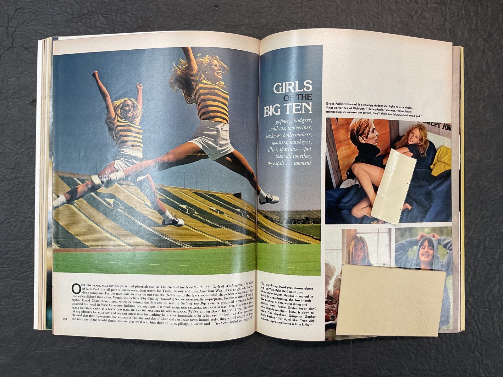 Playboy Magazine September 1977 College Girls of the Big Ten Centerfold Solid