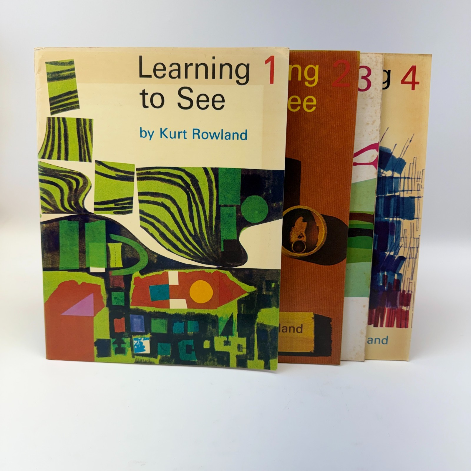 Vintage Learning to See Books 1 2 3 4 Set Kurt Rowland Design Art Education PB