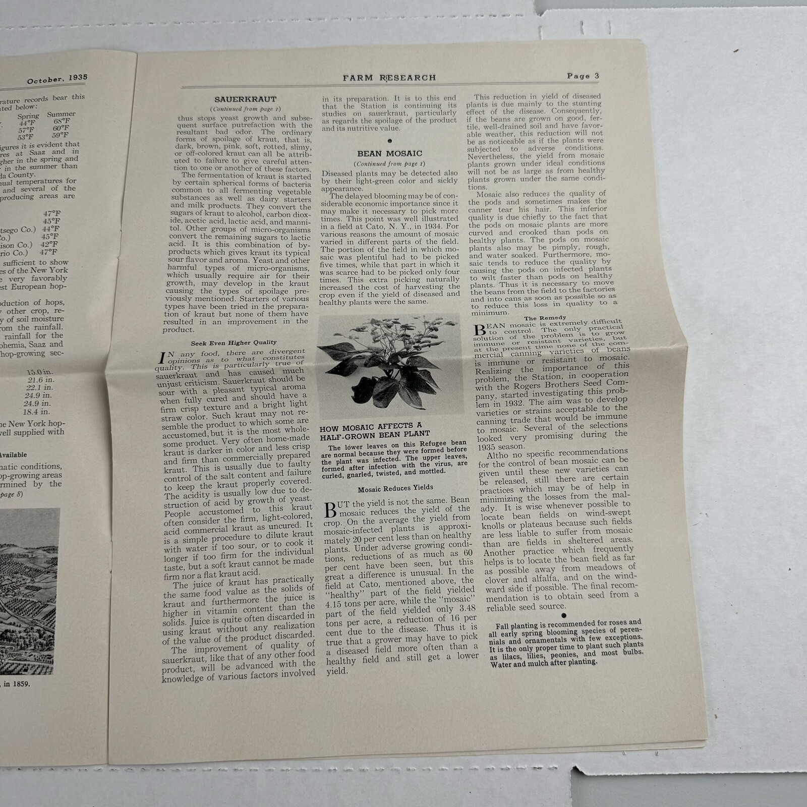 1935 Farm Research Quarterly Bulletin New York State Agricultural Experiment