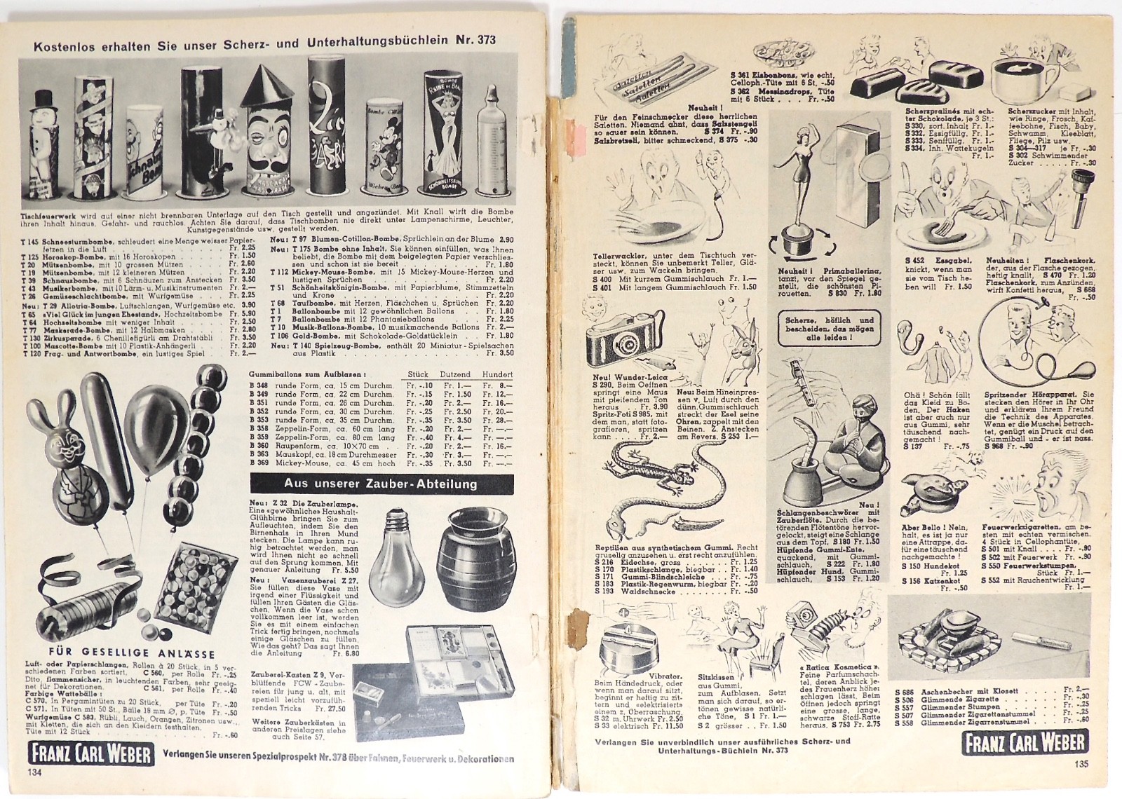 1950s Franz Carl Weber German Toy Catalog Steiff, Dolls, Trains & More 138 Pages