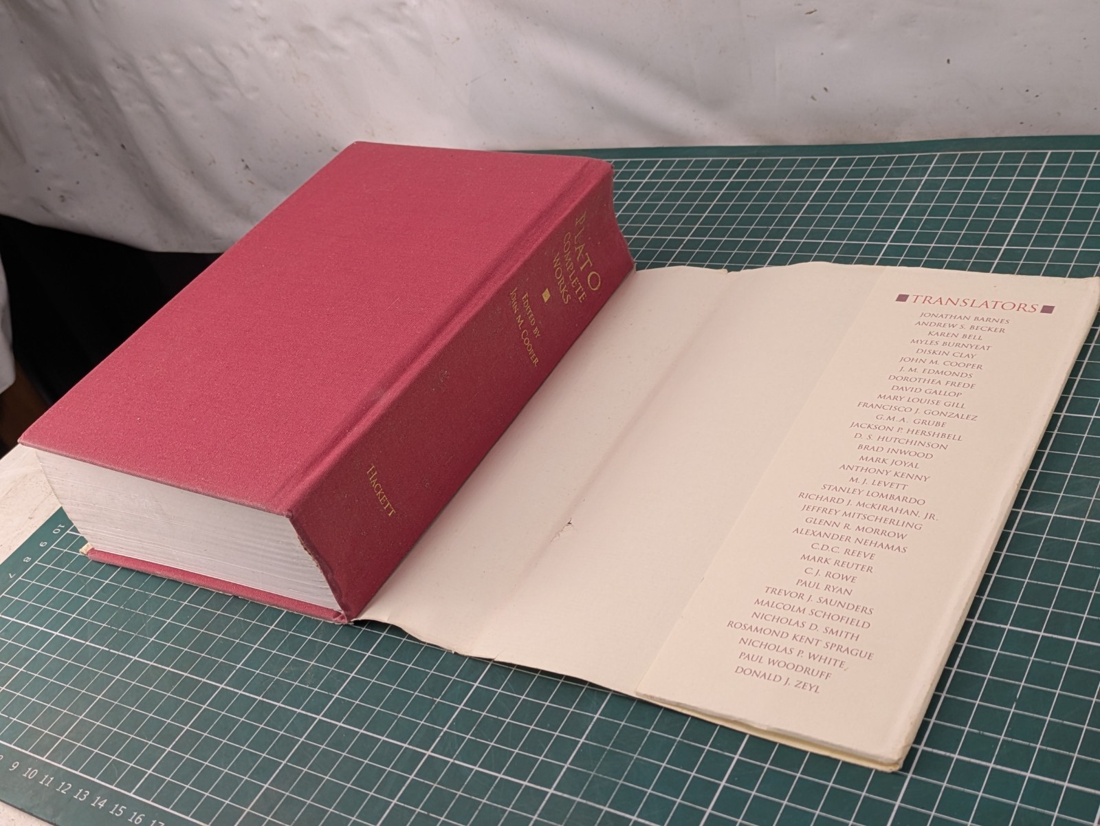 Plato Complete Works – John M Cooper – Hardback book