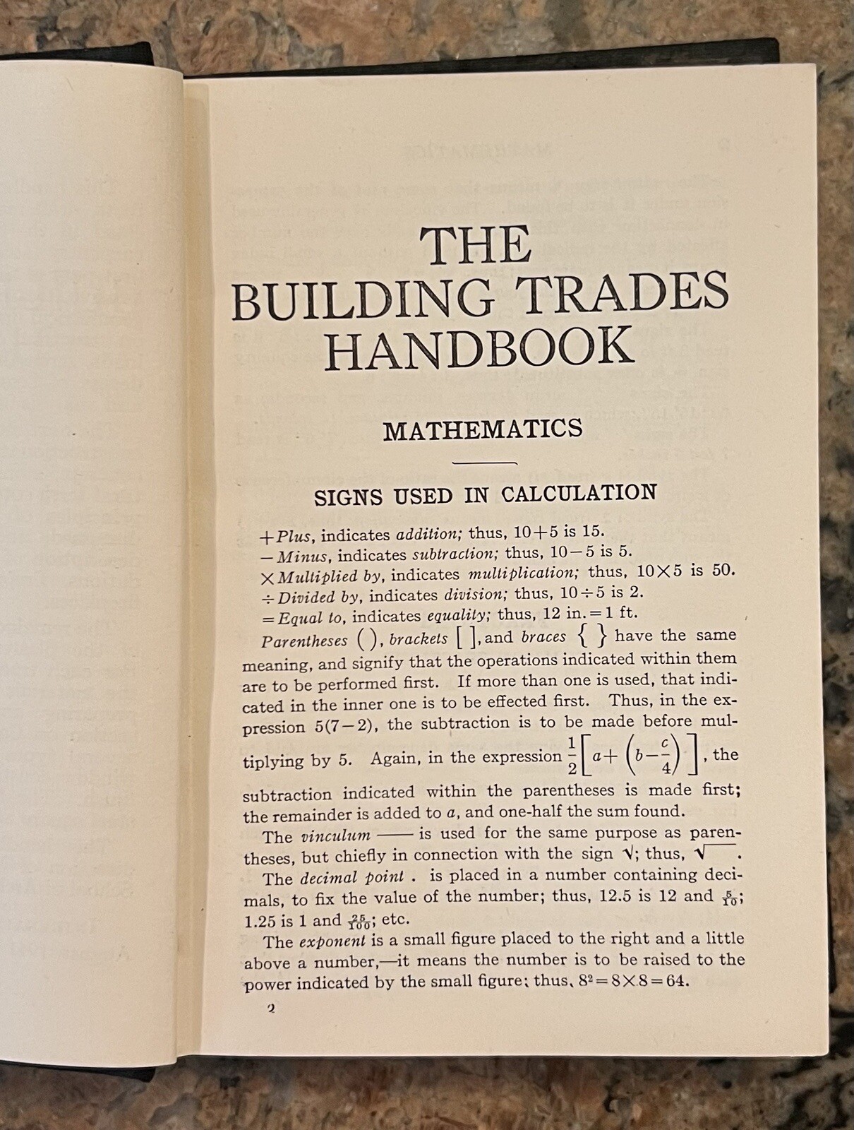 1942 The Building Trades Handbook 366 Pages 5.5“ X 3.75“