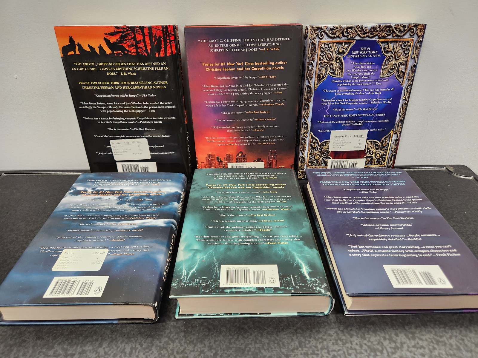 Lot of (6) Christine Feehan Carpathian Books 1st Ed Dark Series Fantasy Romance