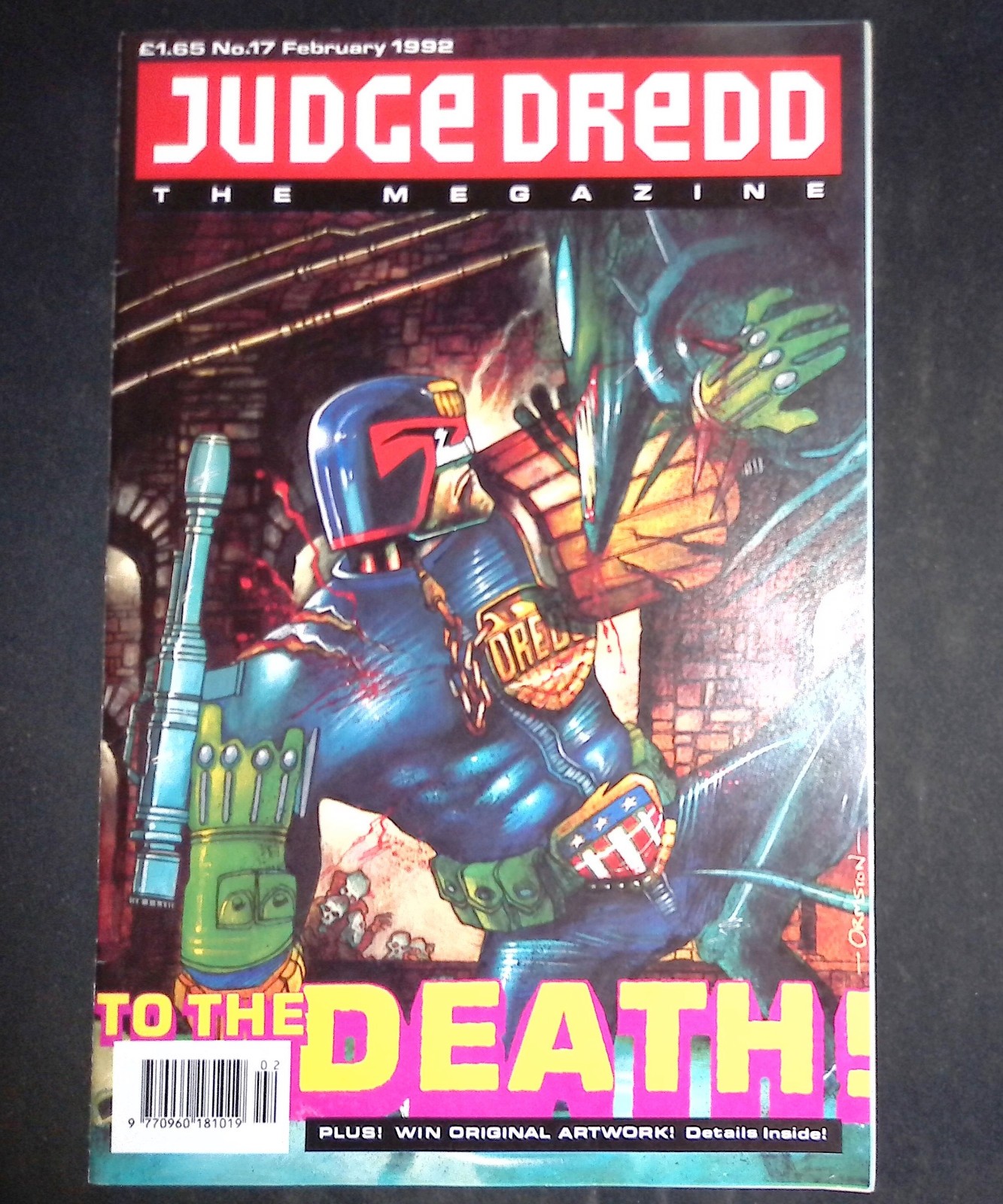 Judge Dredd Megazine #17 February 1992 2000AD VF+