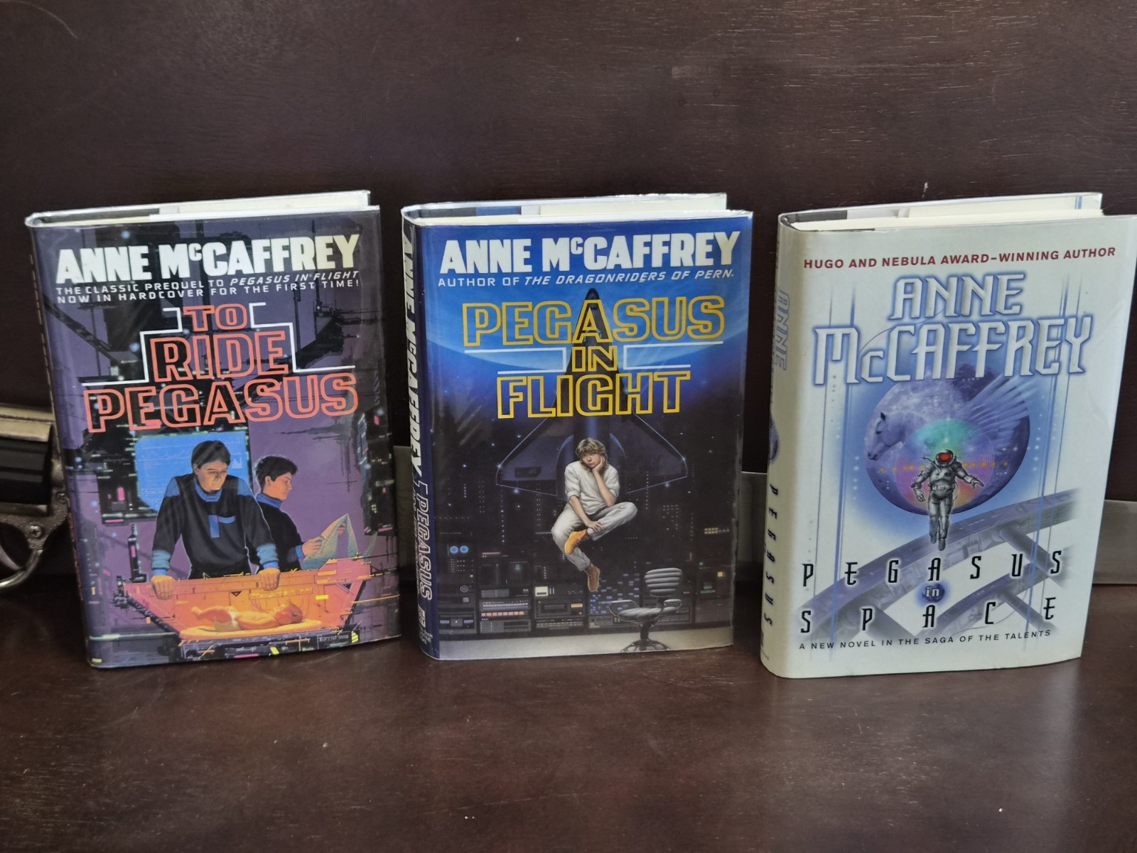 Anne McCaffrey Pegasus Talents Trilogy 3 Book Set 1st Print HCDDJ LN 1990-2000