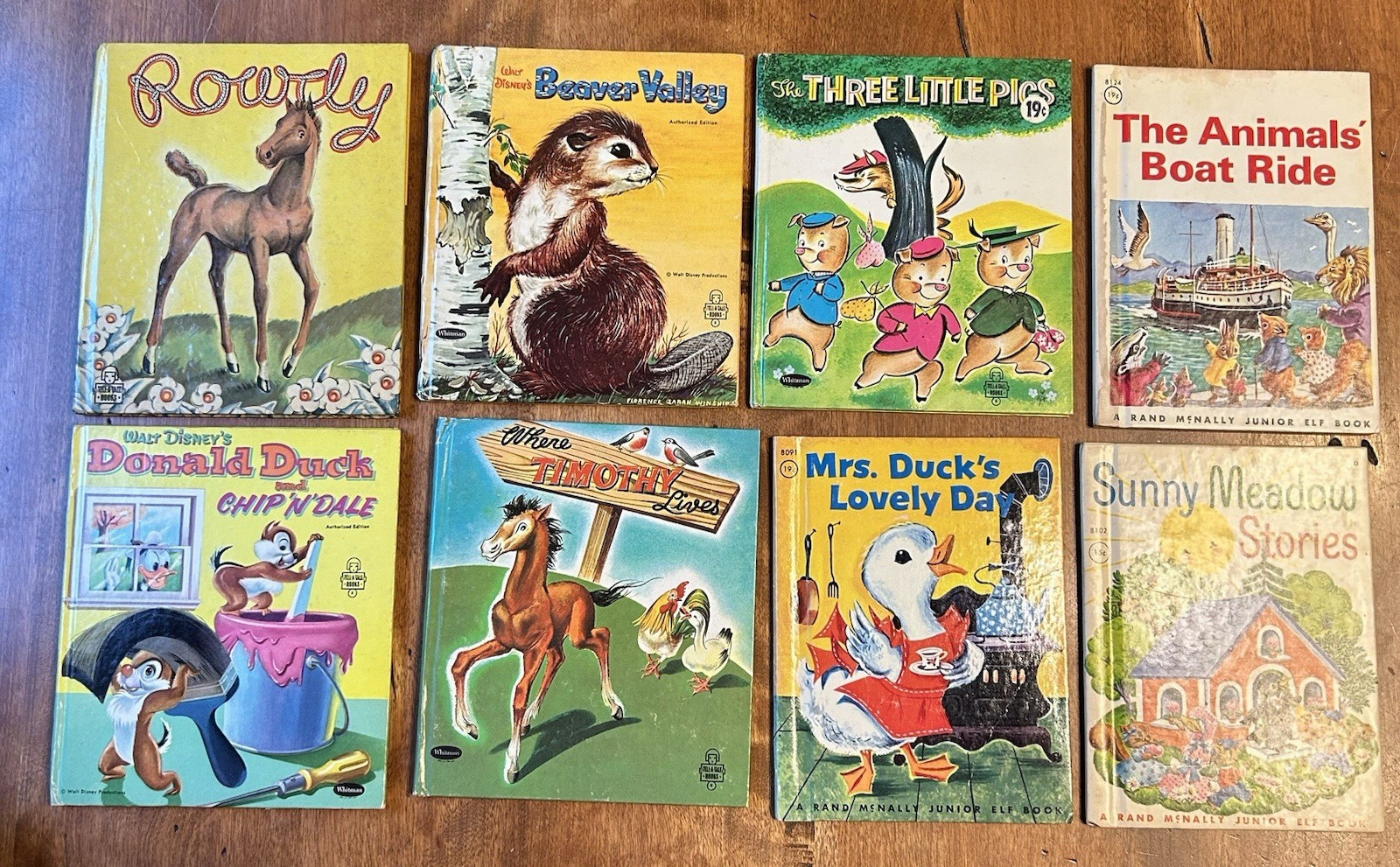20 Whitman Tell-a-Tale and Rand McNally Junior Elf Books & Cheinco Tin Alphabet