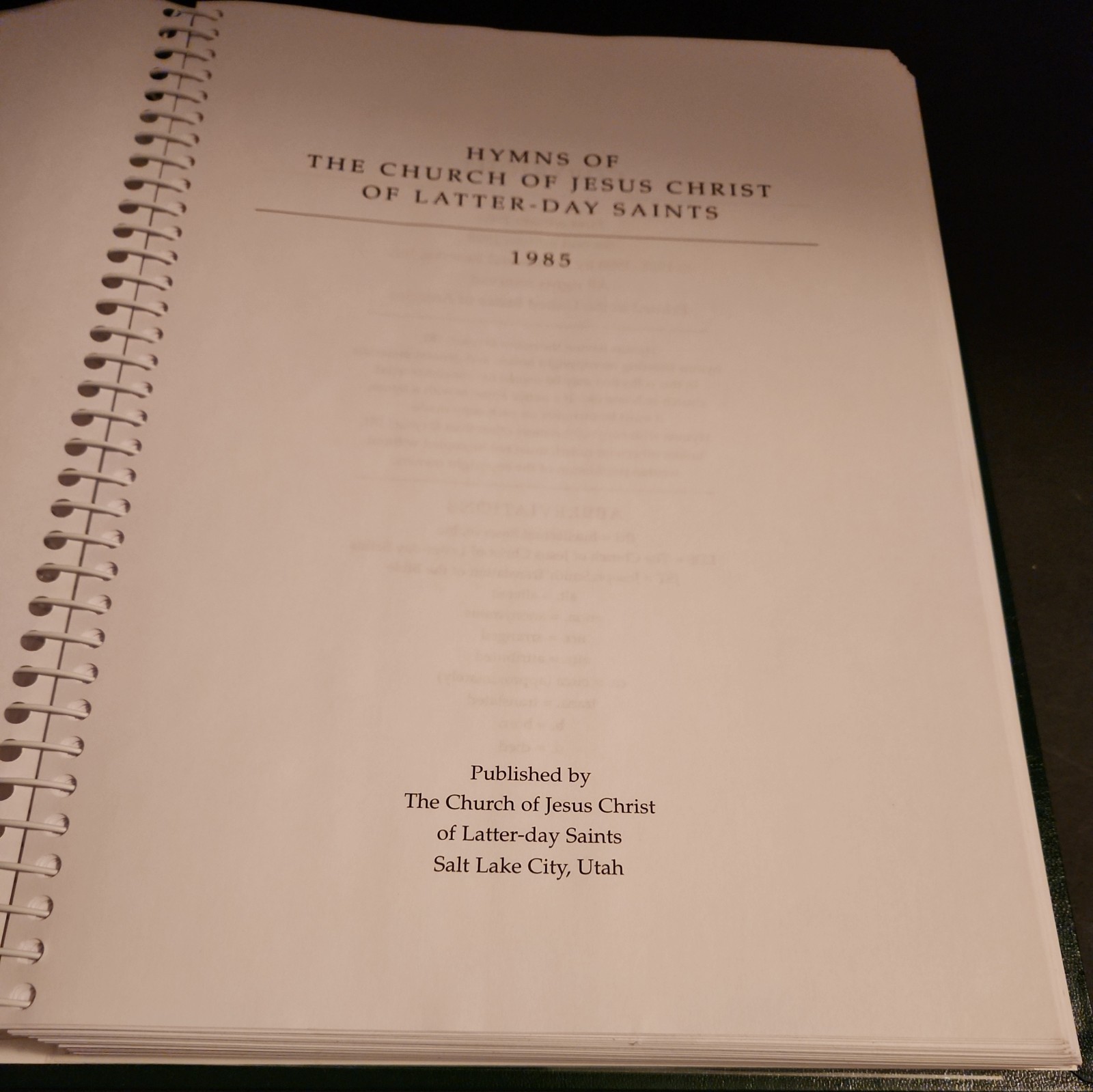 LDS Hymnbook – Large – Spiral Bound, 433 pages new like,hymn #s 1- 341,