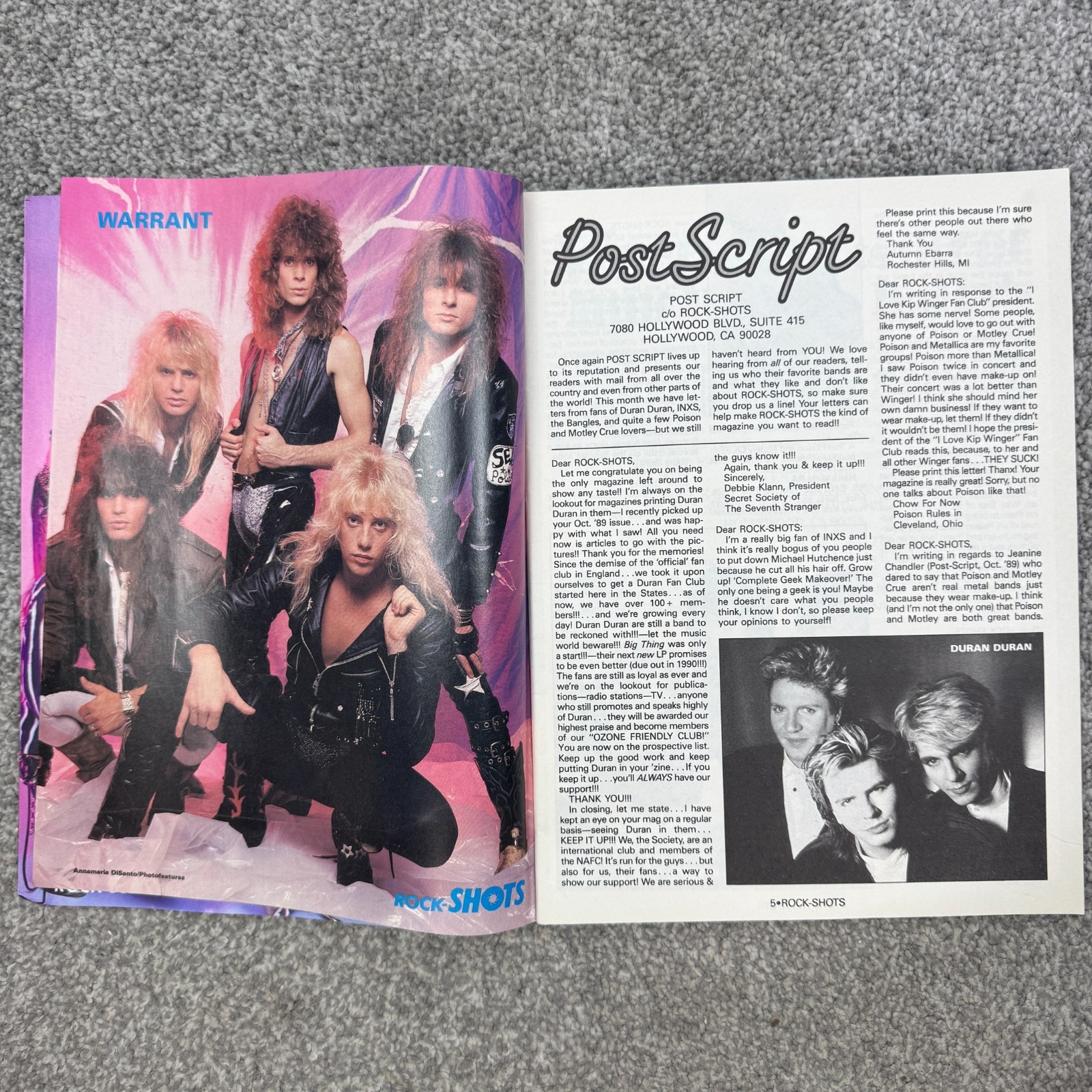 Creem Rock-Shots Magazines January 1990 NKOTB Milli Vanilli Warrant & Skid Row