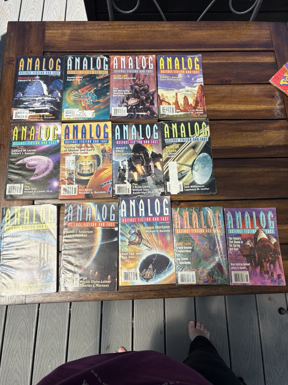 Vintage Analog Science Fiction And Fact Magazines Lot Of 13 1997 & 2000s