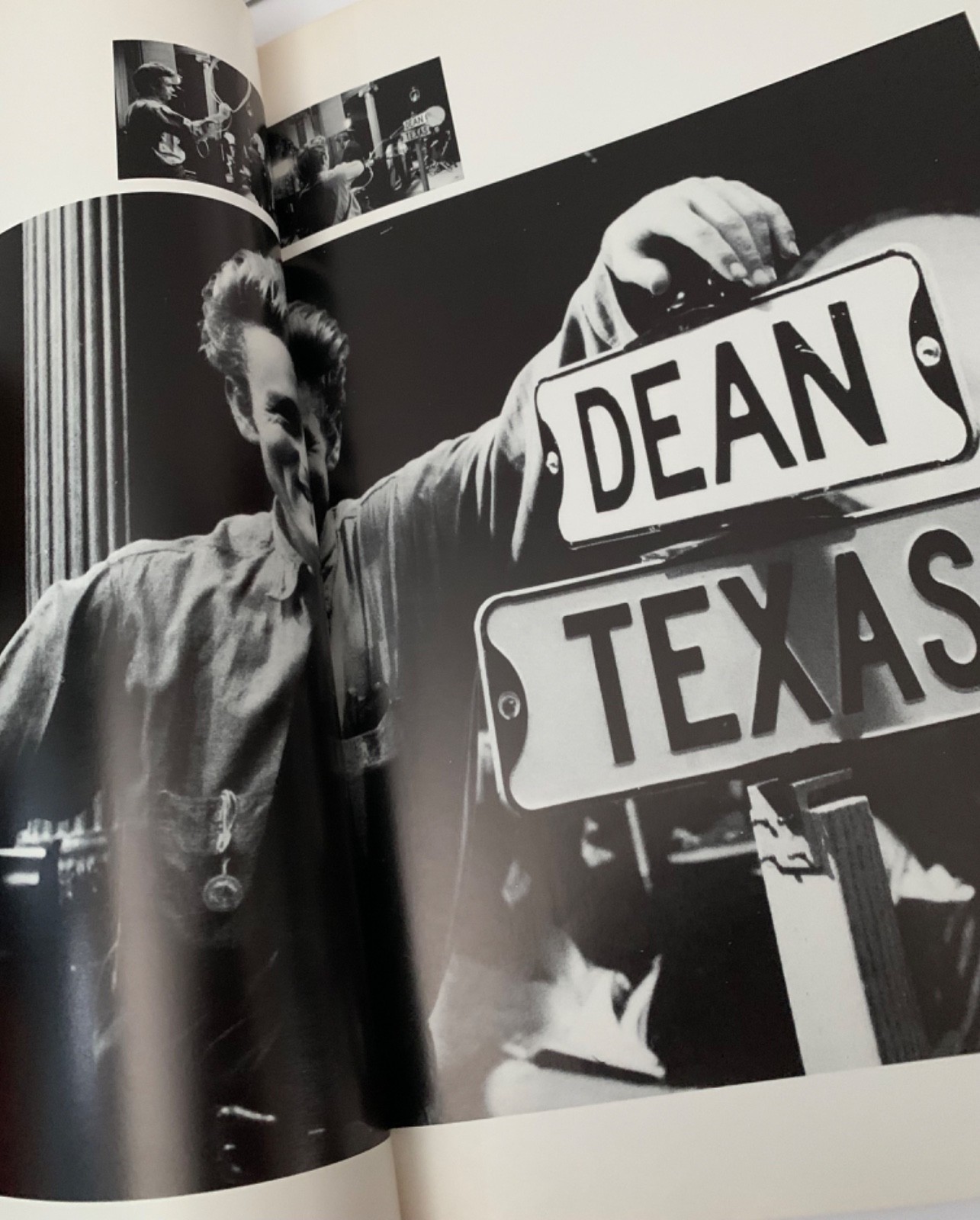 JAMES DEAN SANFORD ROTH 1983 LARGE ILLUSTRATED PHOTOGRAPHIC BOOK HOLLYWOOD FILM